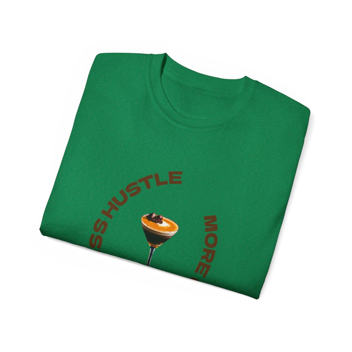Coffee Lovers Unisex Tee - Less Hustle More Coffee Shirt, Casual Wear, Gift for Baristas, Coffee Addicts, Funny T-Shirt, Everyday Style