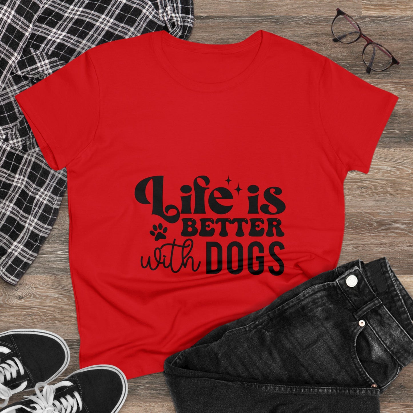 Dog tee | Life is better with Dogs | t-shirt for dog lovers