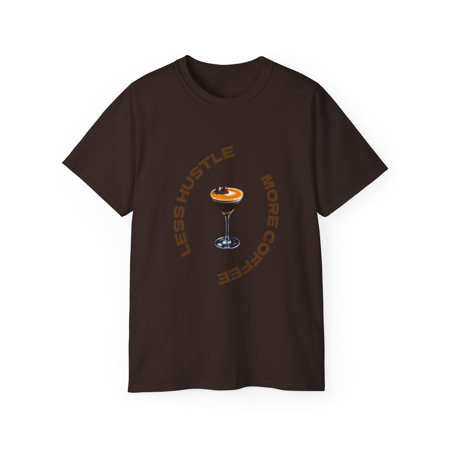 Coffee Lovers Unisex Tee - Less Hustle More Coffee Shirt, Casual Wear, Gift for Baristas, Coffee Addicts, Funny T-Shirt, Everyday Style