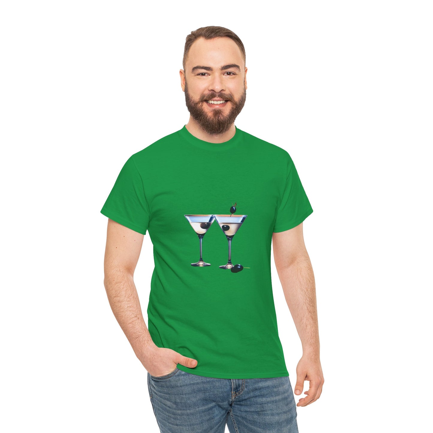 Martini Time top, Unisex Heavy Cotton Tee, Martini lover gifts