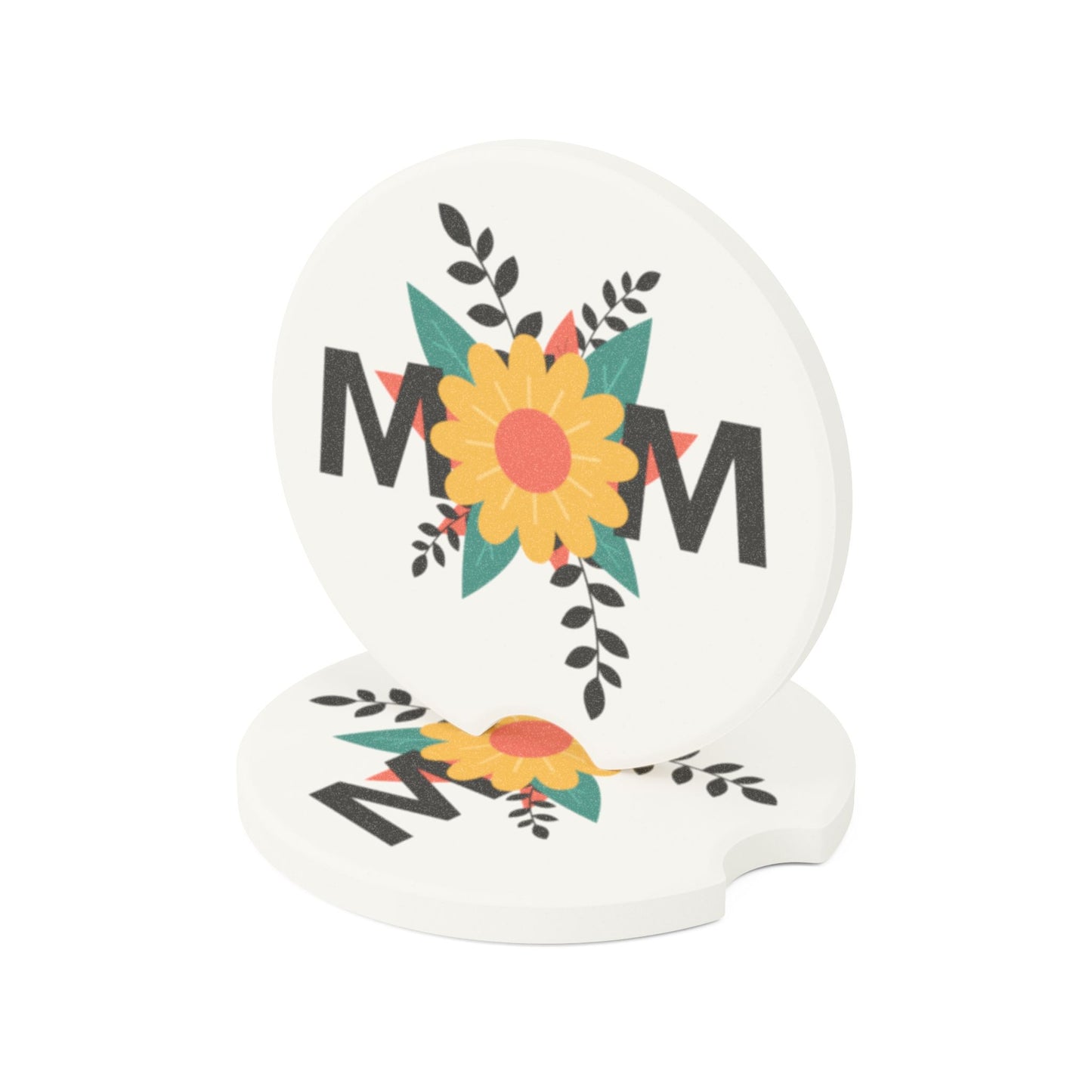 MOM Soapstone Car Coaster | Mother's Day Gift