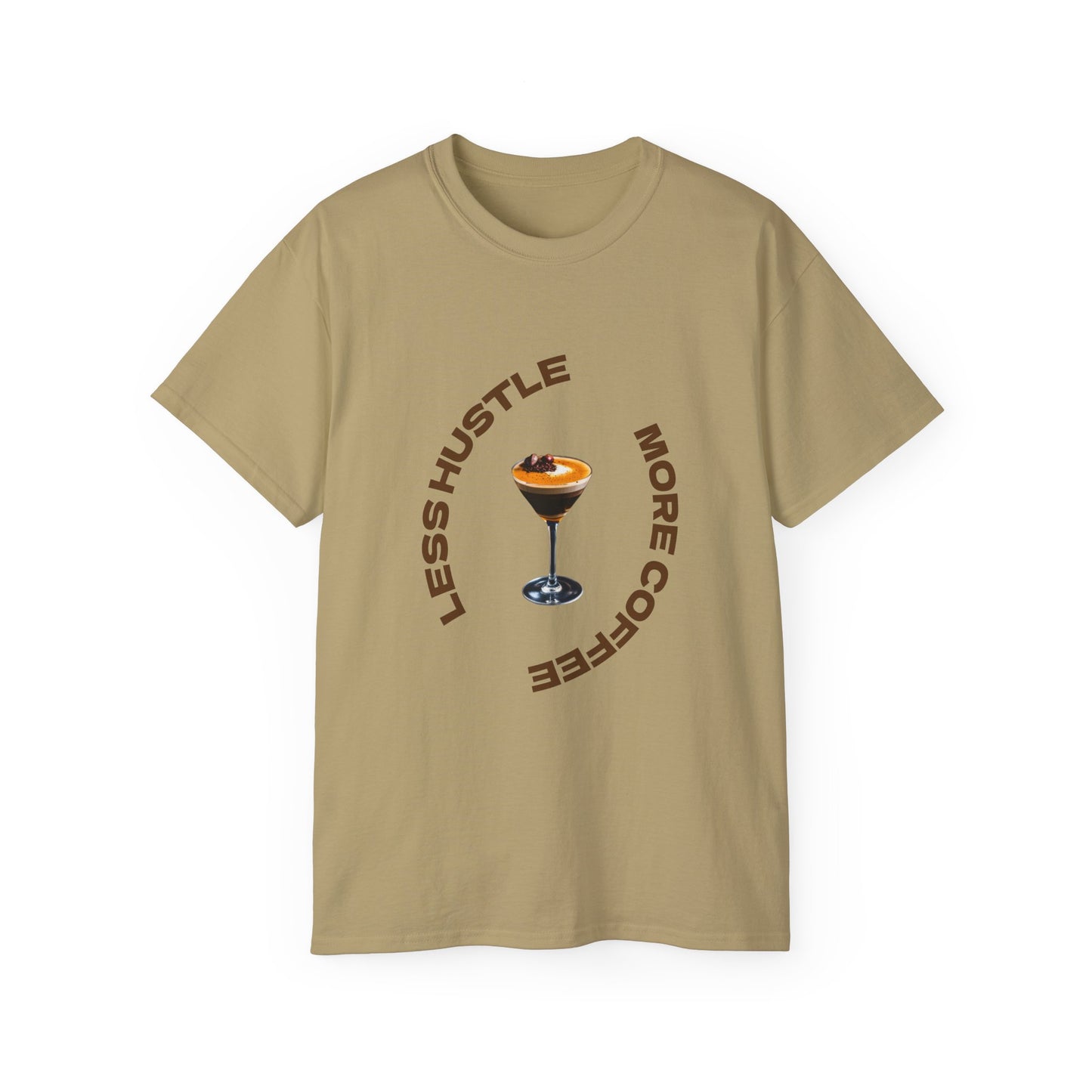 Coffee Lovers Unisex Tee - Less Hustle More Coffee Shirt, Casual Wear, Gift for Baristas, Coffee Addicts, Funny T-Shirt, Everyday Style
