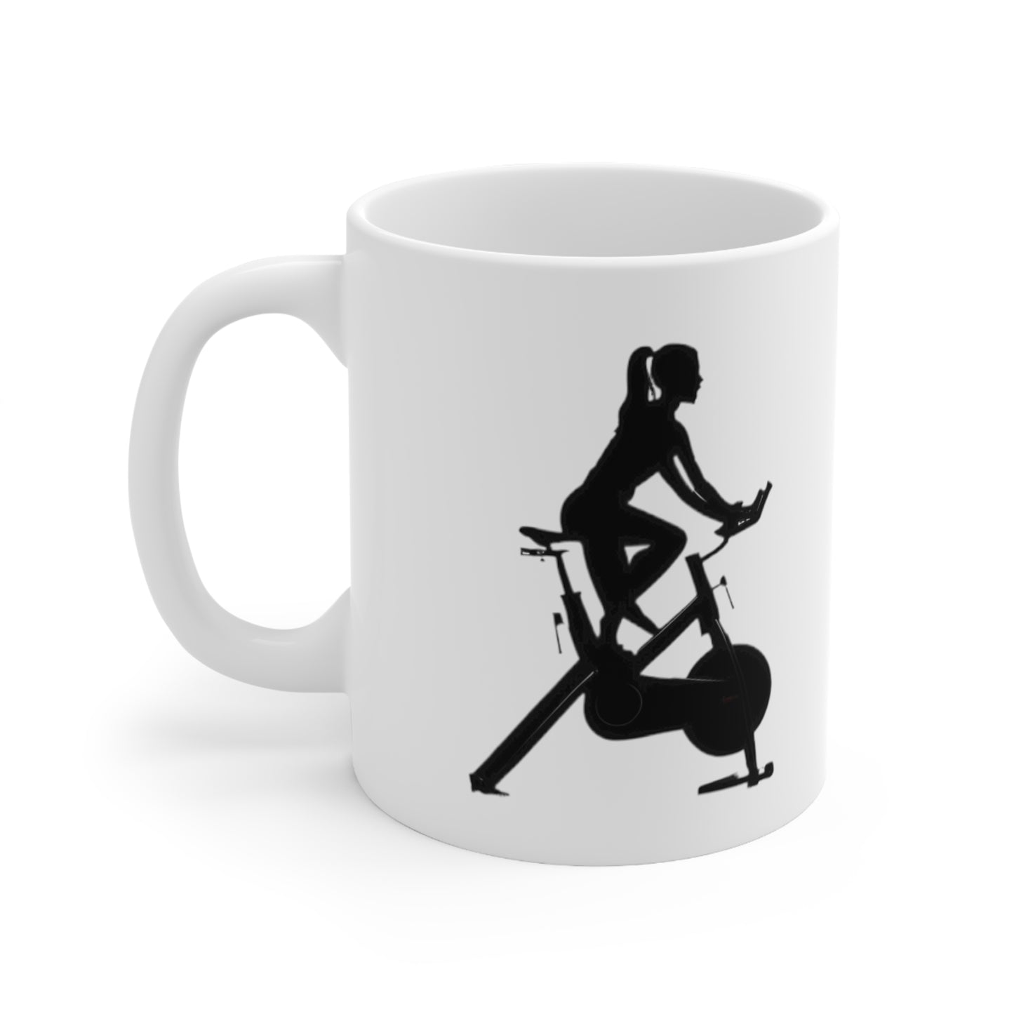 Spin Bike Ceramic Mug 11oz, Spin class gifts