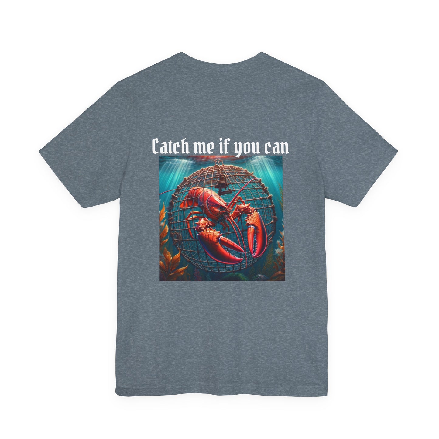 T-Shirt with Lobster Design, Casual Wear, Beach Trip Essential, Seafood Lover Gift, Summer Vibes, Fun Fishing Tee