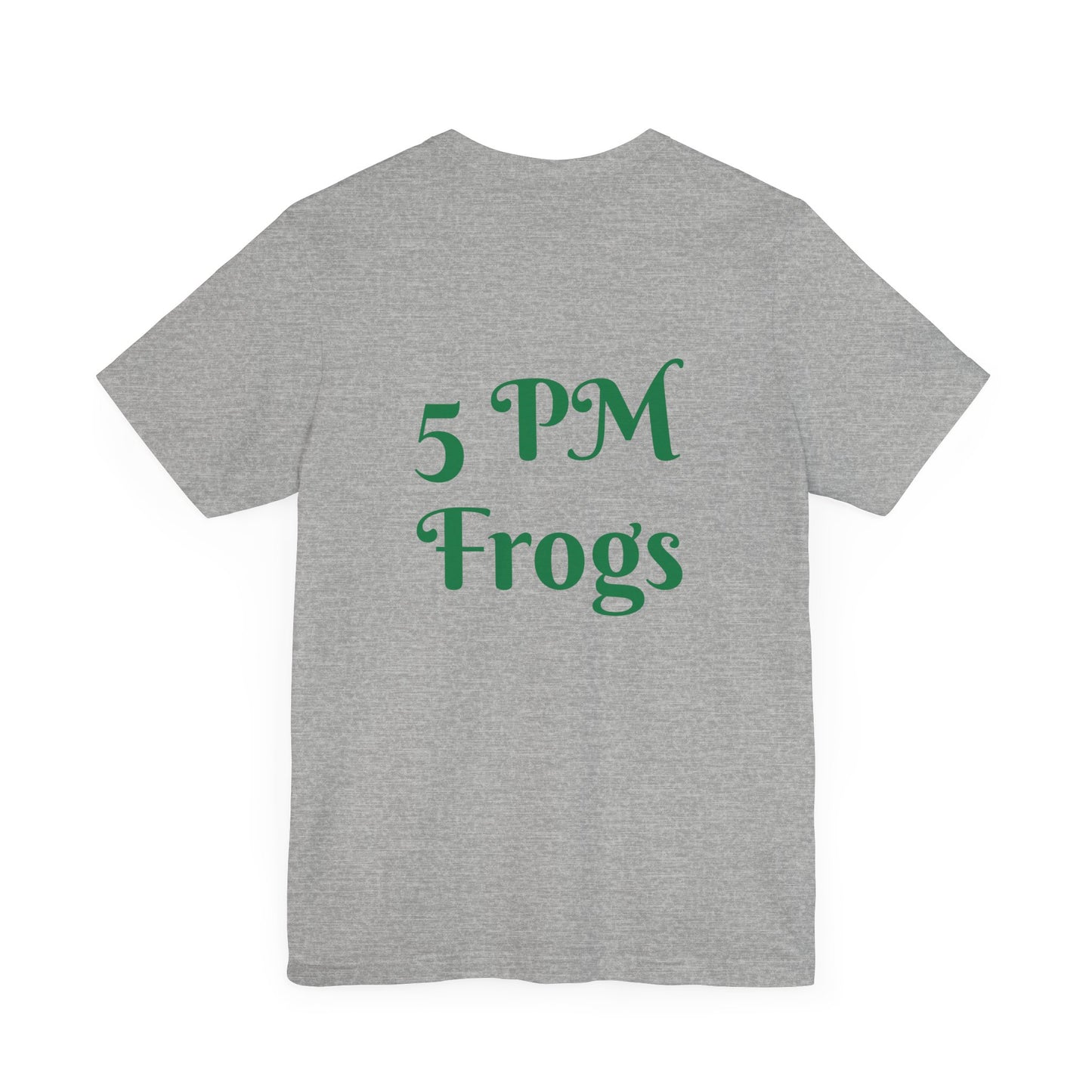 5 PM Frogs Short Sleeve Tee, Frog tee, Frog theme