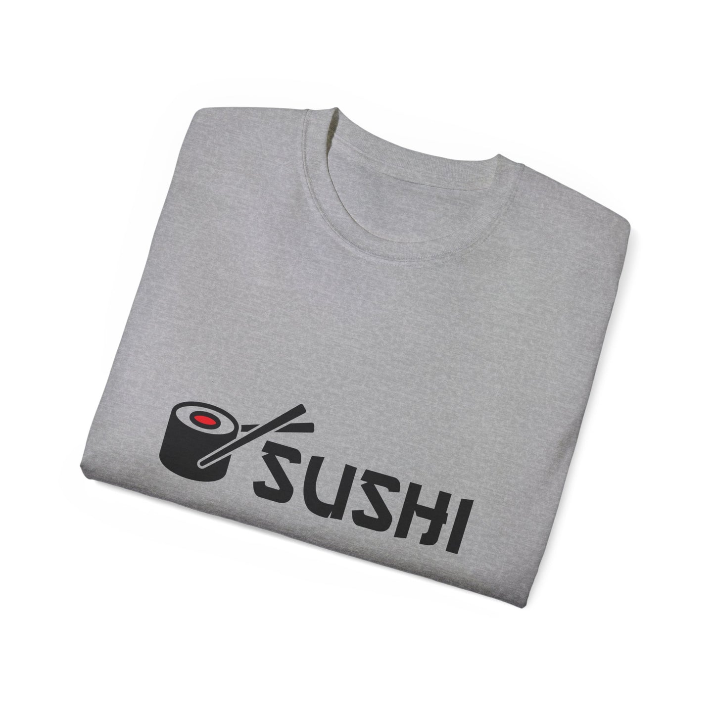 Sushi Lover's Unisex Ultra Cotton Tee, Fun Foodie Shirt, Culinary Gift, Sushi Lovers T-Shirt, Casual Outfit, Statement Tee