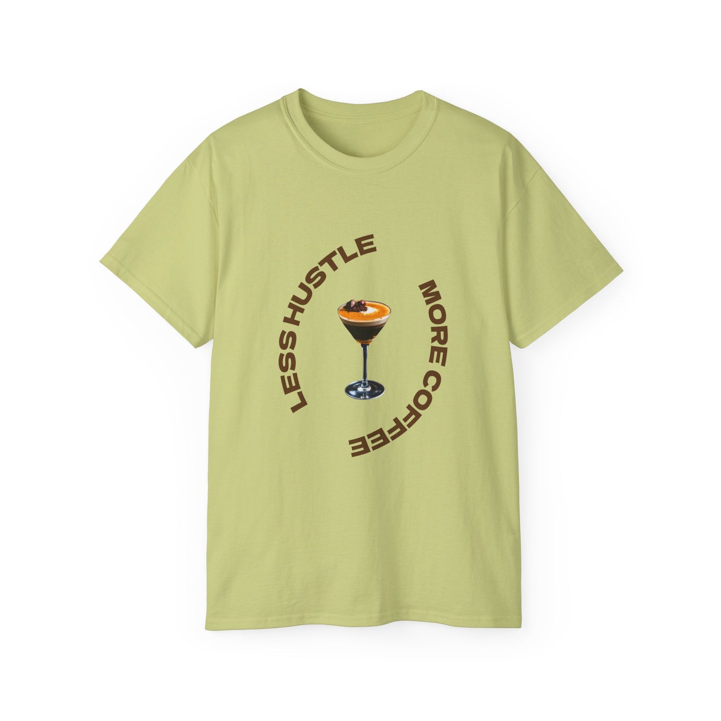 Coffee Lovers Unisex Tee - Less Hustle More Coffee Shirt, Casual Wear, Gift for Baristas, Coffee Addicts, Funny T-Shirt, Everyday Style