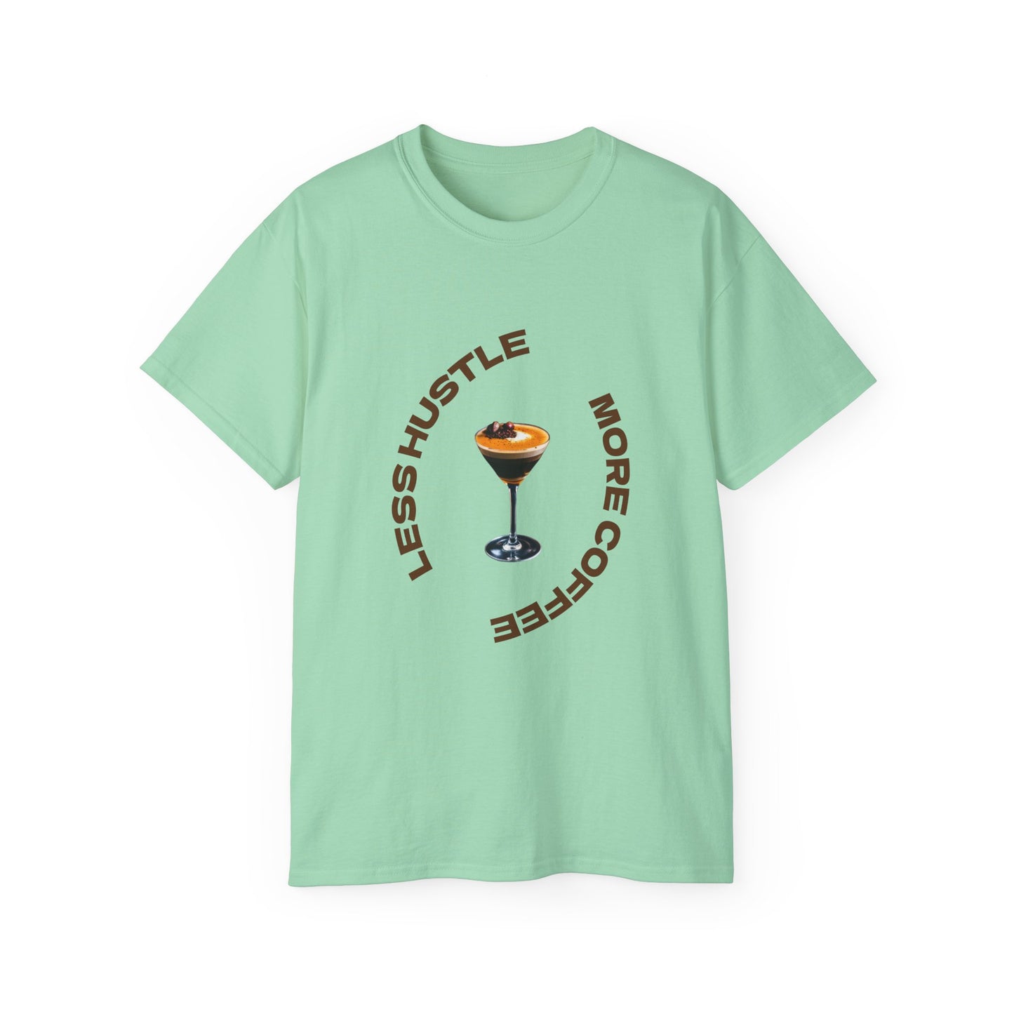 Coffee Lovers Unisex Tee - Less Hustle More Coffee Shirt, Casual Wear, Gift for Baristas, Coffee Addicts, Funny T-Shirt, Everyday Style