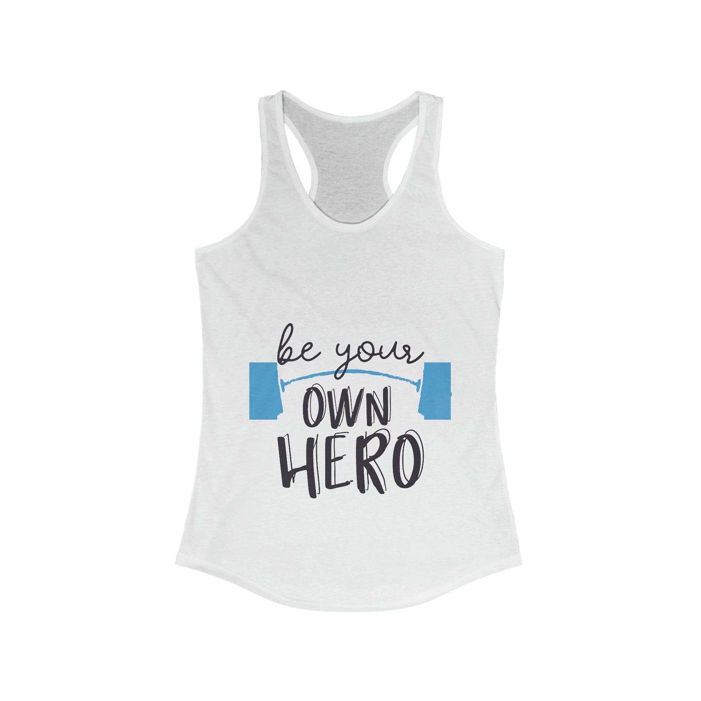 Barbell shirt, Women's Tank, Be your own hero shirt, Gym shirt