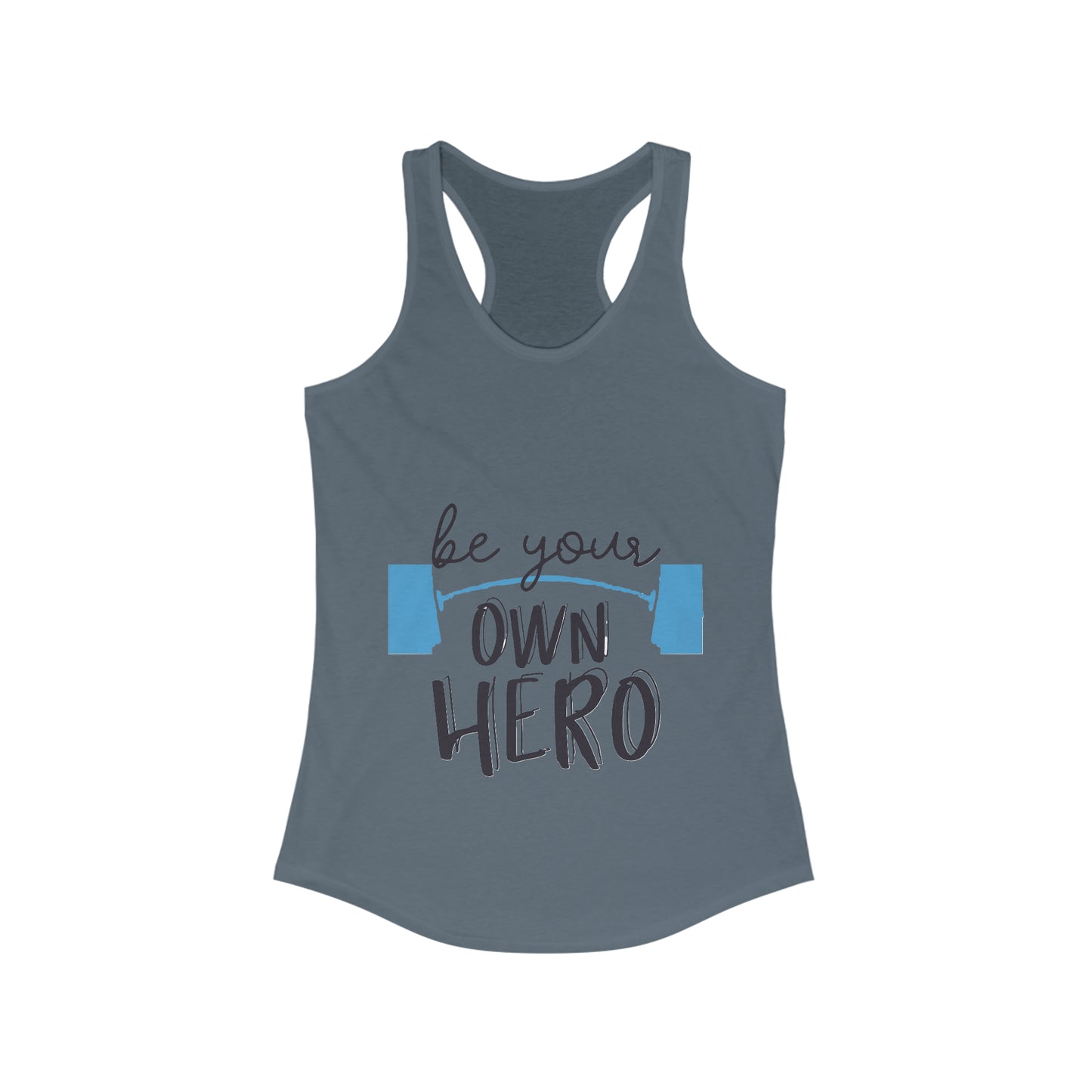 Barbell shirt, Women's Tank, Be your own hero shirt, Gym shirt