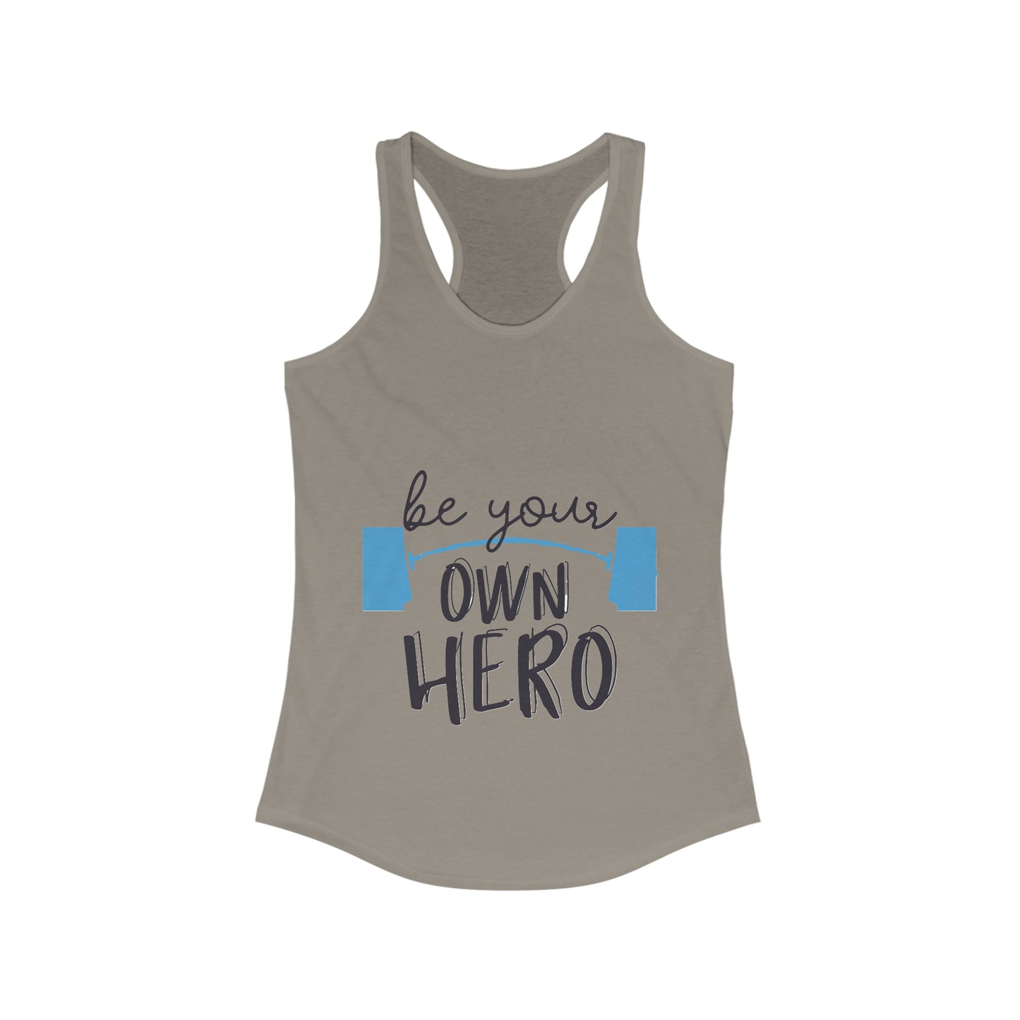 Barbell shirt, Women's Tank, Be your own hero shirt, Gym shirt
