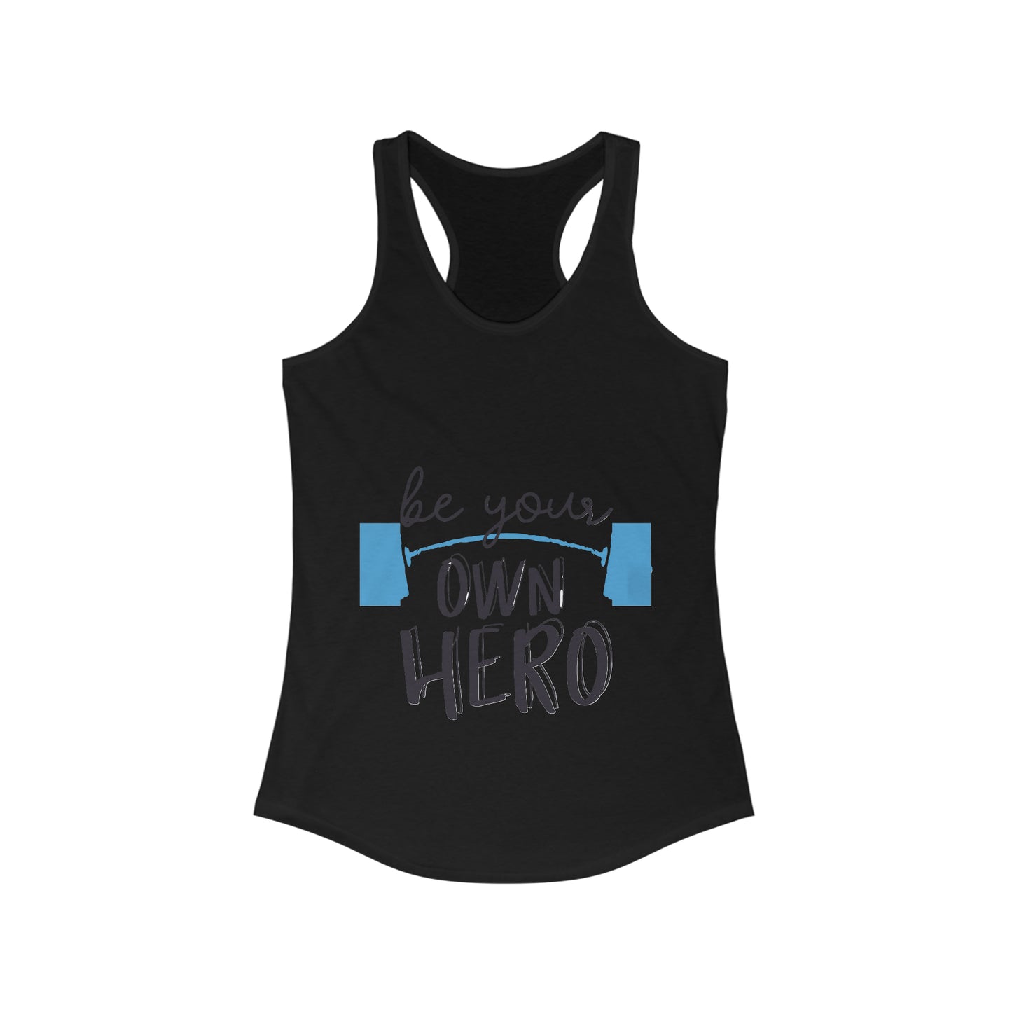Barbell shirt, Women's Tank, Be your own hero shirt, Gym shirt