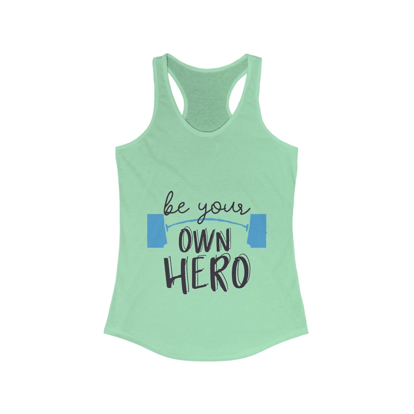 Barbell shirt, Women's Tank, Be your own hero shirt, Gym shirt