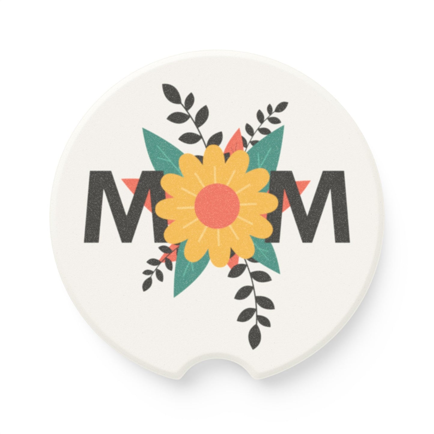 MOM Soapstone Car Coaster | Mother's Day Gift