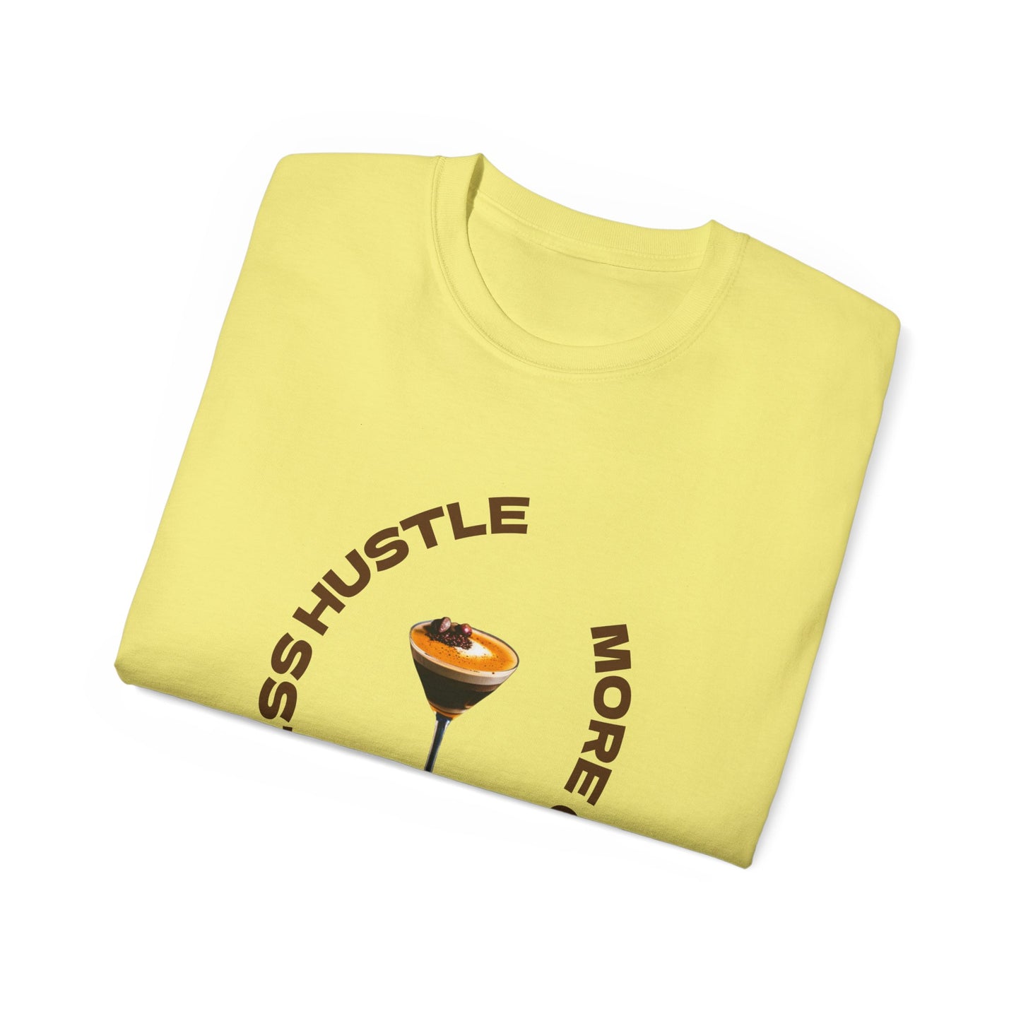 Coffee Lovers Unisex Tee - Less Hustle More Coffee Shirt, Casual Wear, Gift for Baristas, Coffee Addicts, Funny T-Shirt, Everyday Style