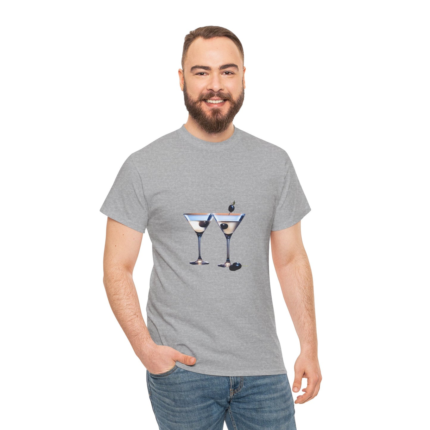 Martini Time top, Unisex Heavy Cotton Tee, Martini lover gifts