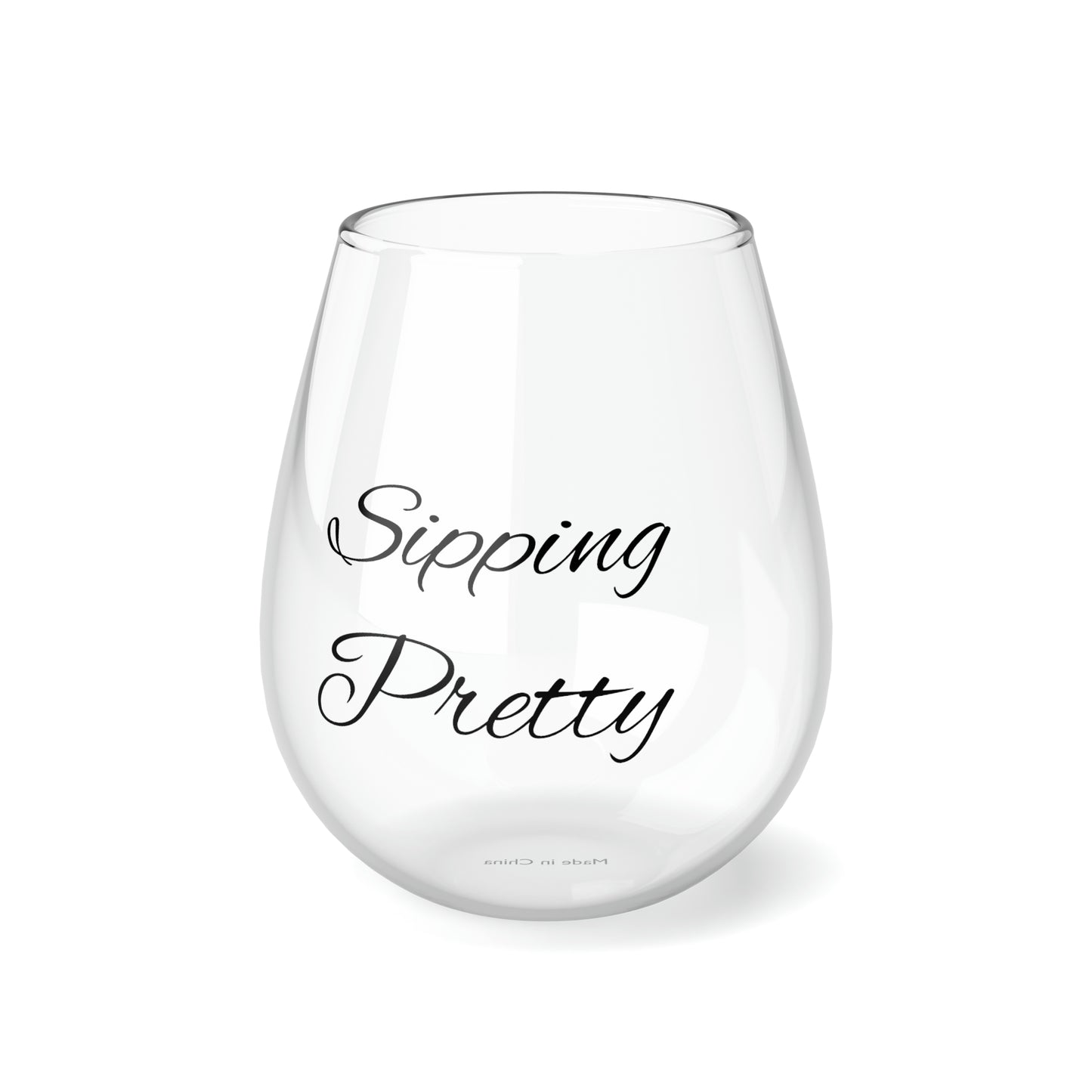 Wine Glass, Stemless Wine Glass, 11.75oz