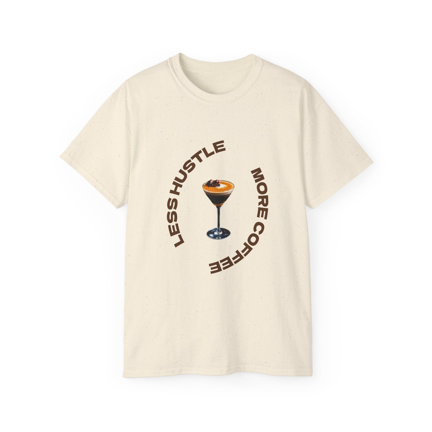 Coffee Lovers Unisex Tee - Less Hustle More Coffee Shirt, Casual Wear, Gift for Baristas, Coffee Addicts, Funny T-Shirt, Everyday Style
