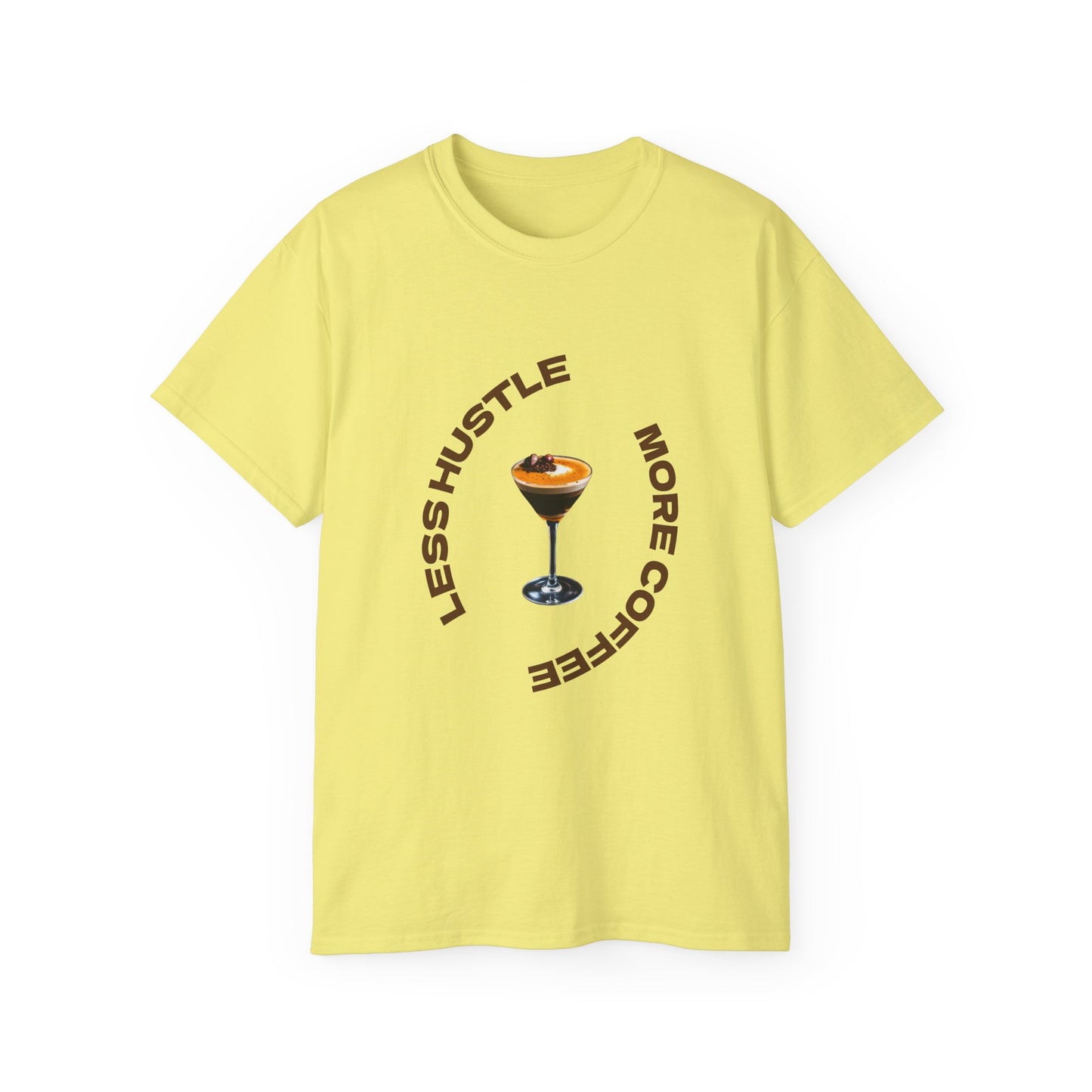 Coffee Lovers Unisex Tee - Less Hustle More Coffee Shirt, Casual Wear, Gift for Baristas, Coffee Addicts, Funny T-Shirt, Everyday Style