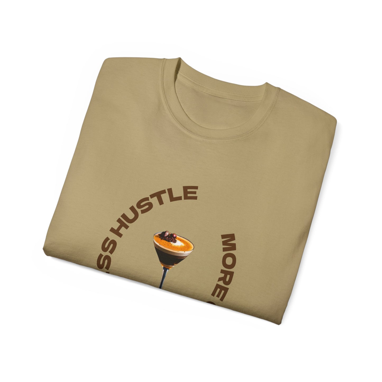 Coffee Lovers Unisex Tee - Less Hustle More Coffee Shirt, Casual Wear, Gift for Baristas, Coffee Addicts, Funny T-Shirt, Everyday Style