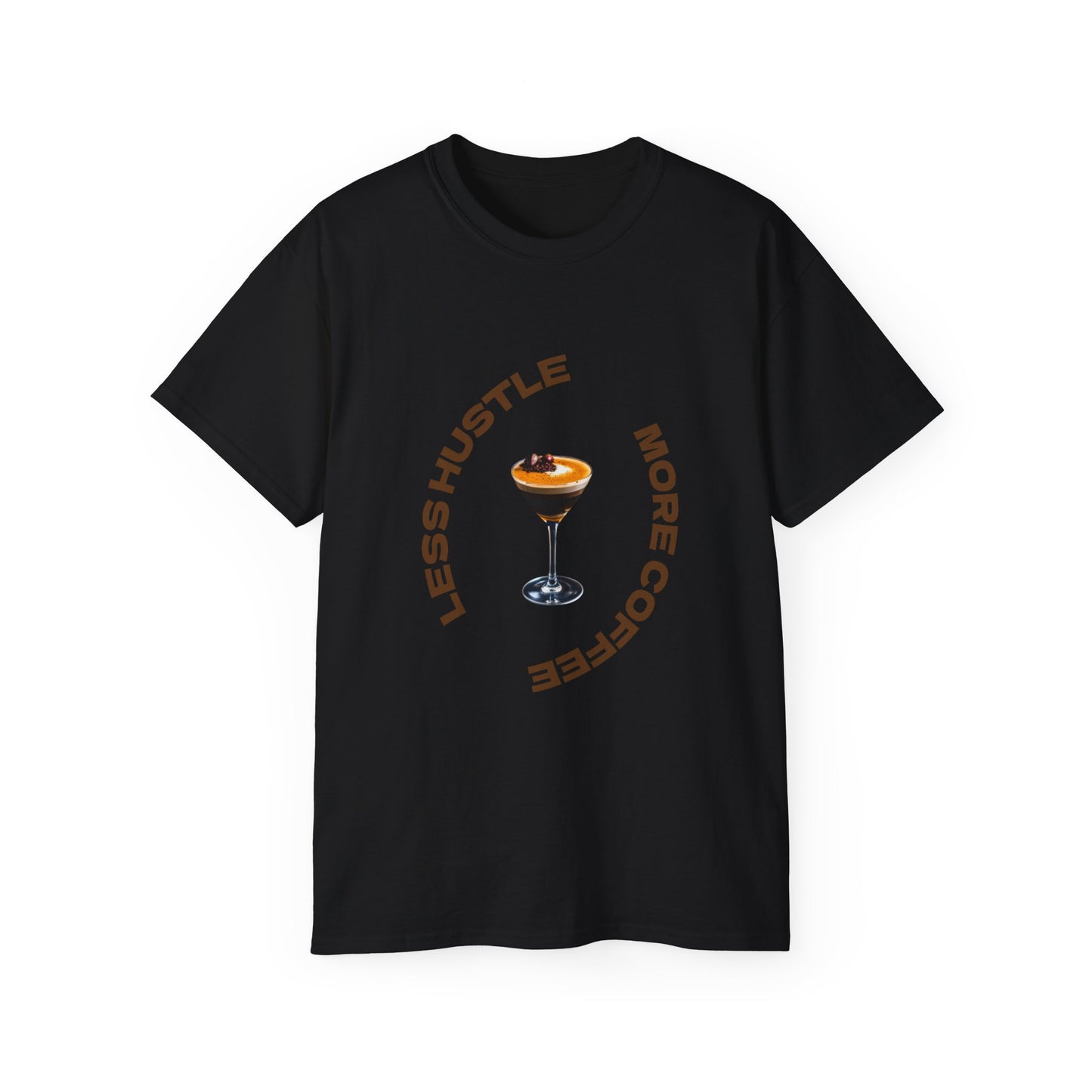 Coffee Lovers Unisex Tee - Less Hustle More Coffee Shirt, Casual Wear, Gift for Baristas, Coffee Addicts, Funny T-Shirt, Everyday Style