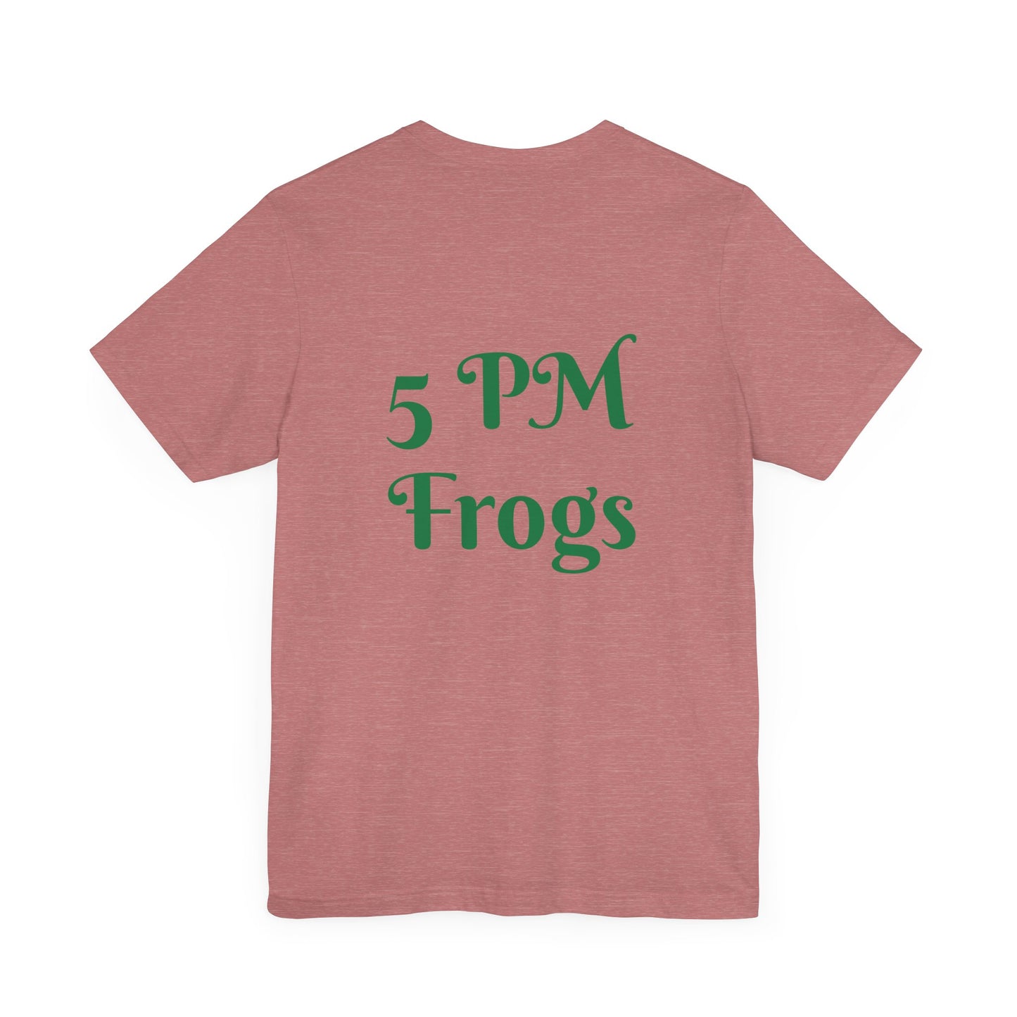 5 PM Frogs Short Sleeve Tee, Frog tee, Frog theme