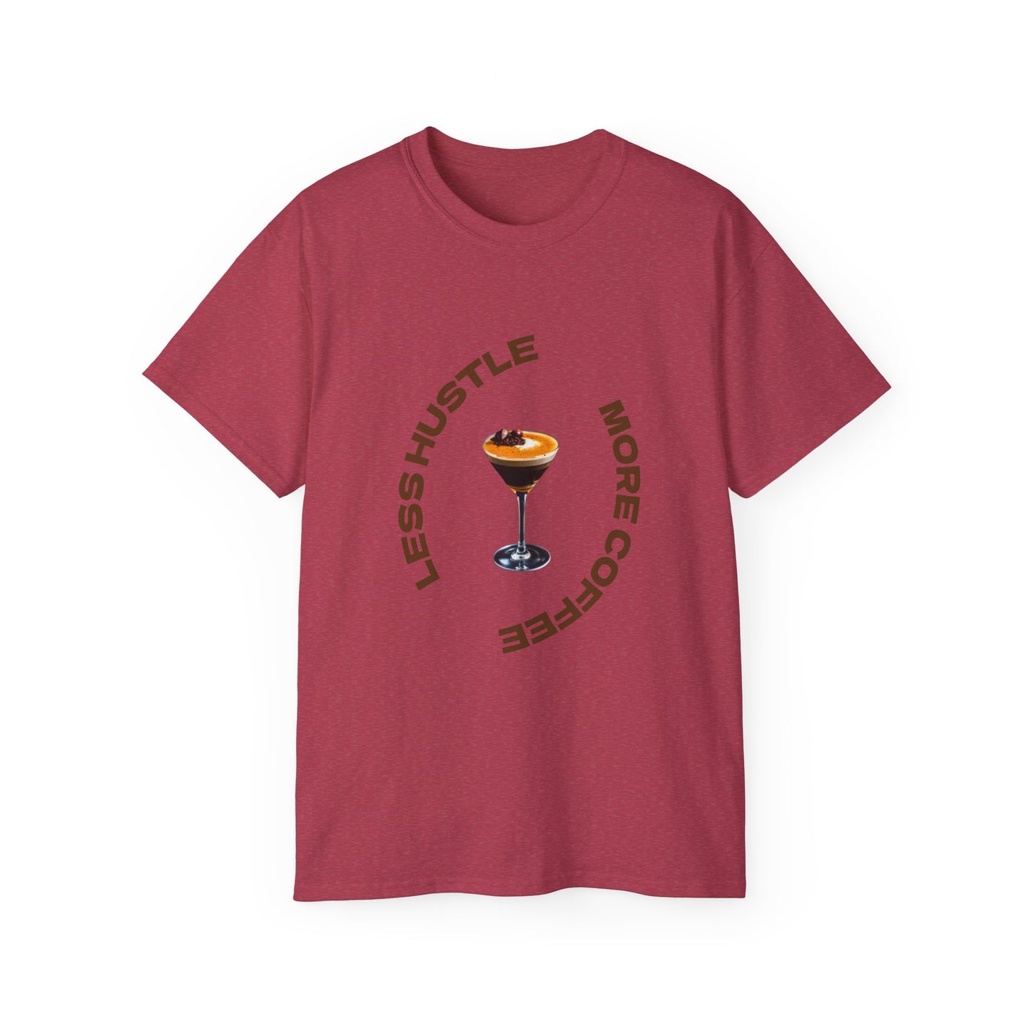 Coffee Lovers Unisex Tee - Less Hustle More Coffee Shirt, Casual Wear, Gift for Baristas, Coffee Addicts, Funny T-Shirt, Everyday Style