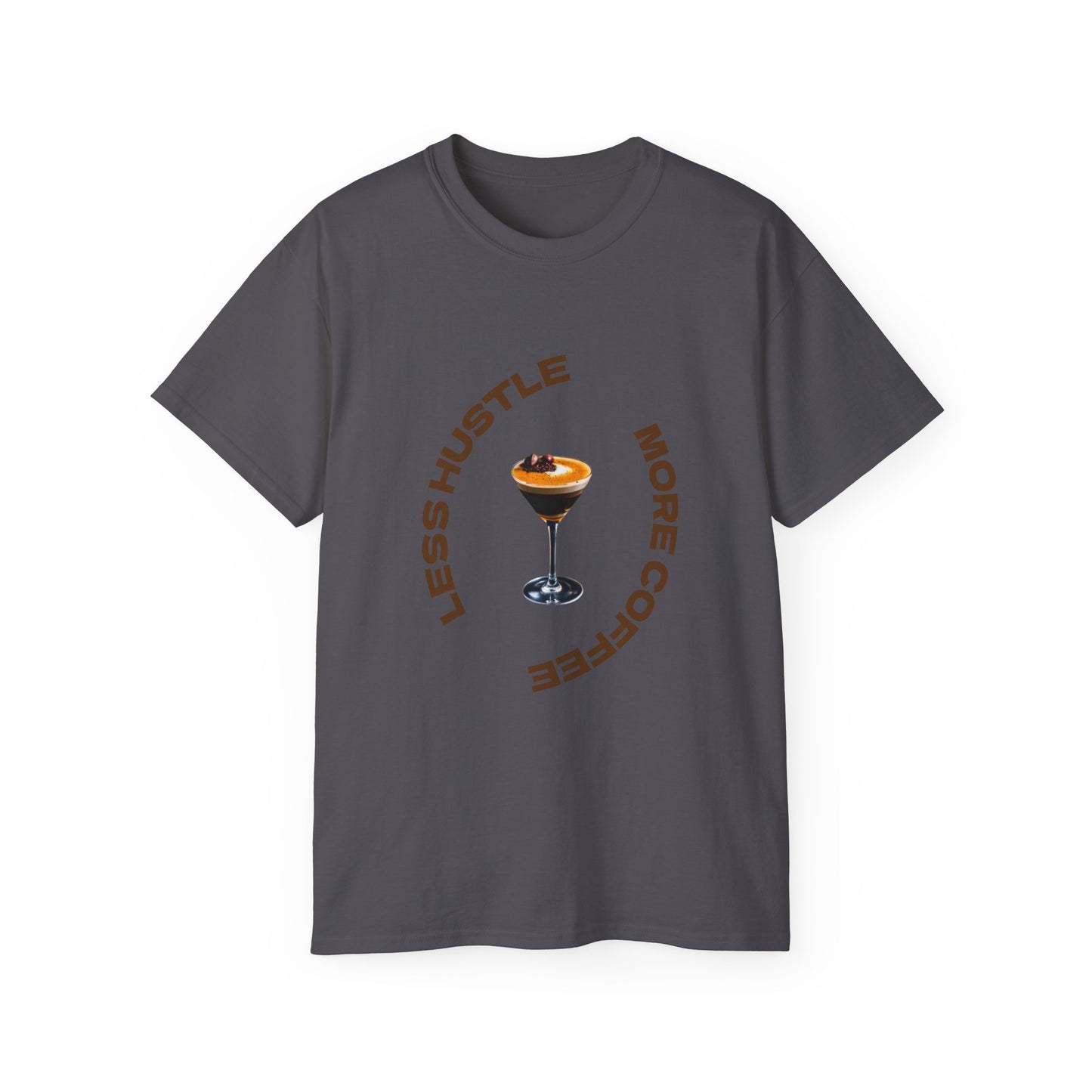 Coffee Lovers Unisex Tee - Less Hustle More Coffee Shirt, Casual Wear, Gift for Baristas, Coffee Addicts, Funny T-Shirt, Everyday Style