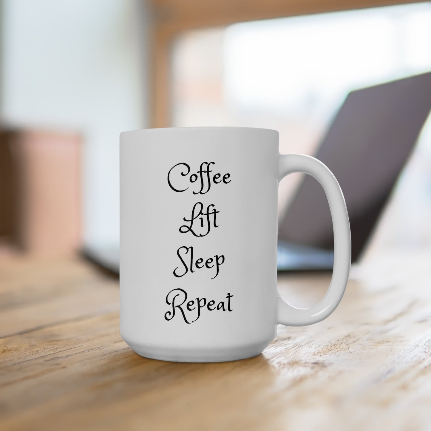 Barbell Mug, 15oz, Gym gift, Body Pump ideas