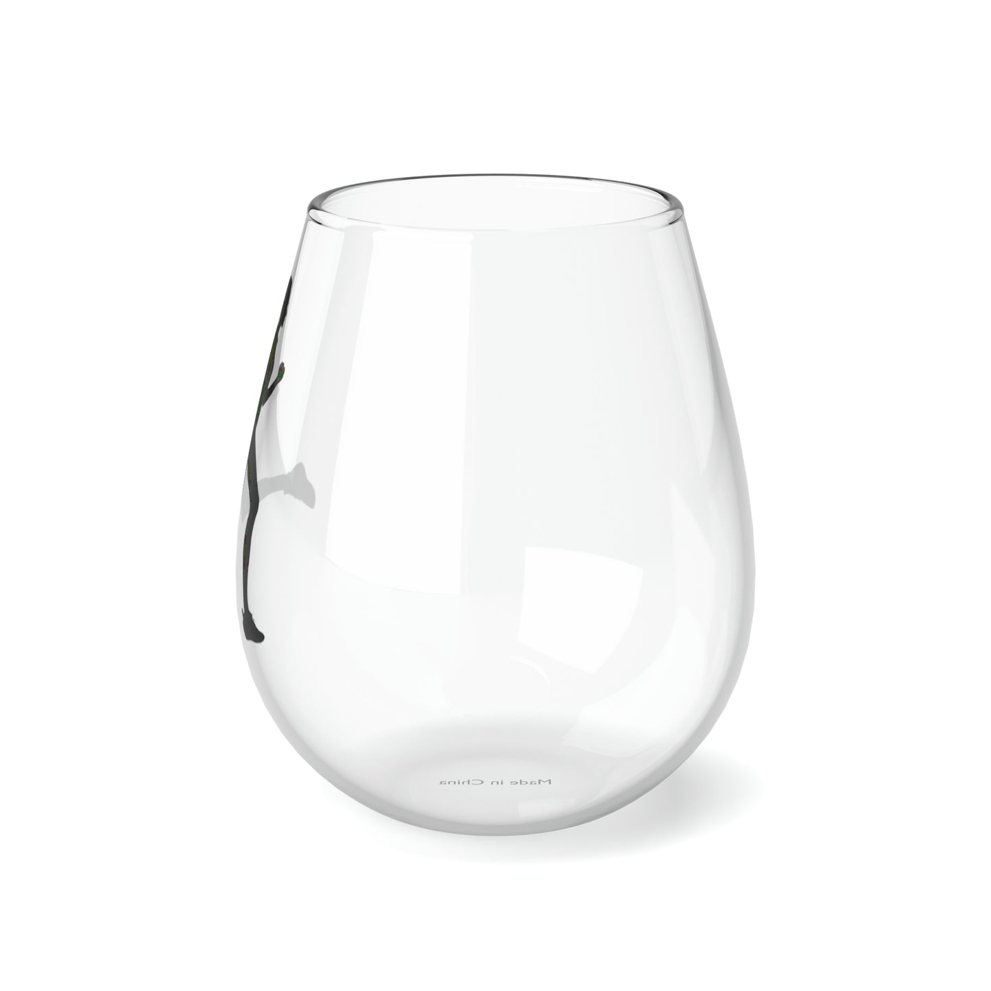 Runner Wine Glass, Stemless Wine Glass, 11.75oz, Runner Gifts