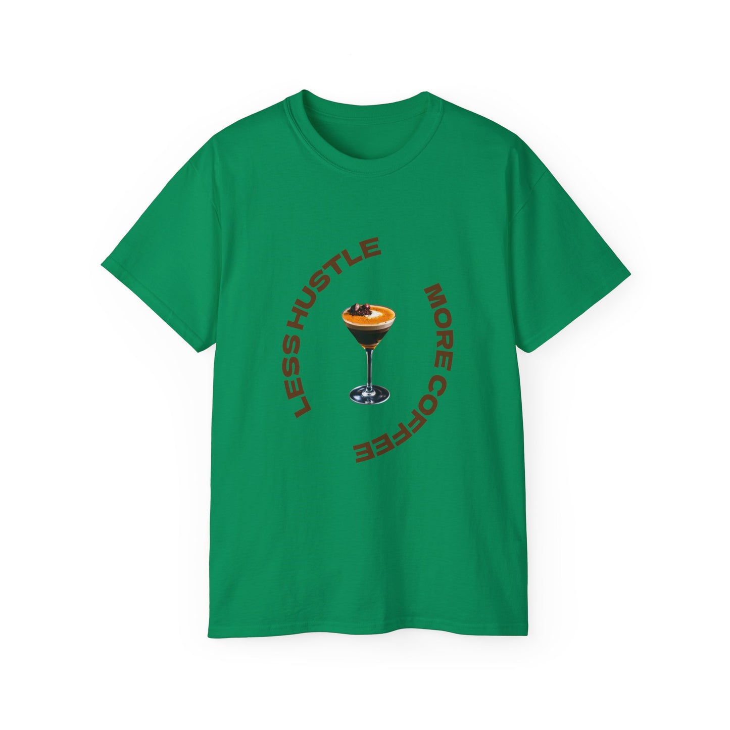Coffee Lovers Unisex Tee - Less Hustle More Coffee Shirt, Casual Wear, Gift for Baristas, Coffee Addicts, Funny T-Shirt, Everyday Style