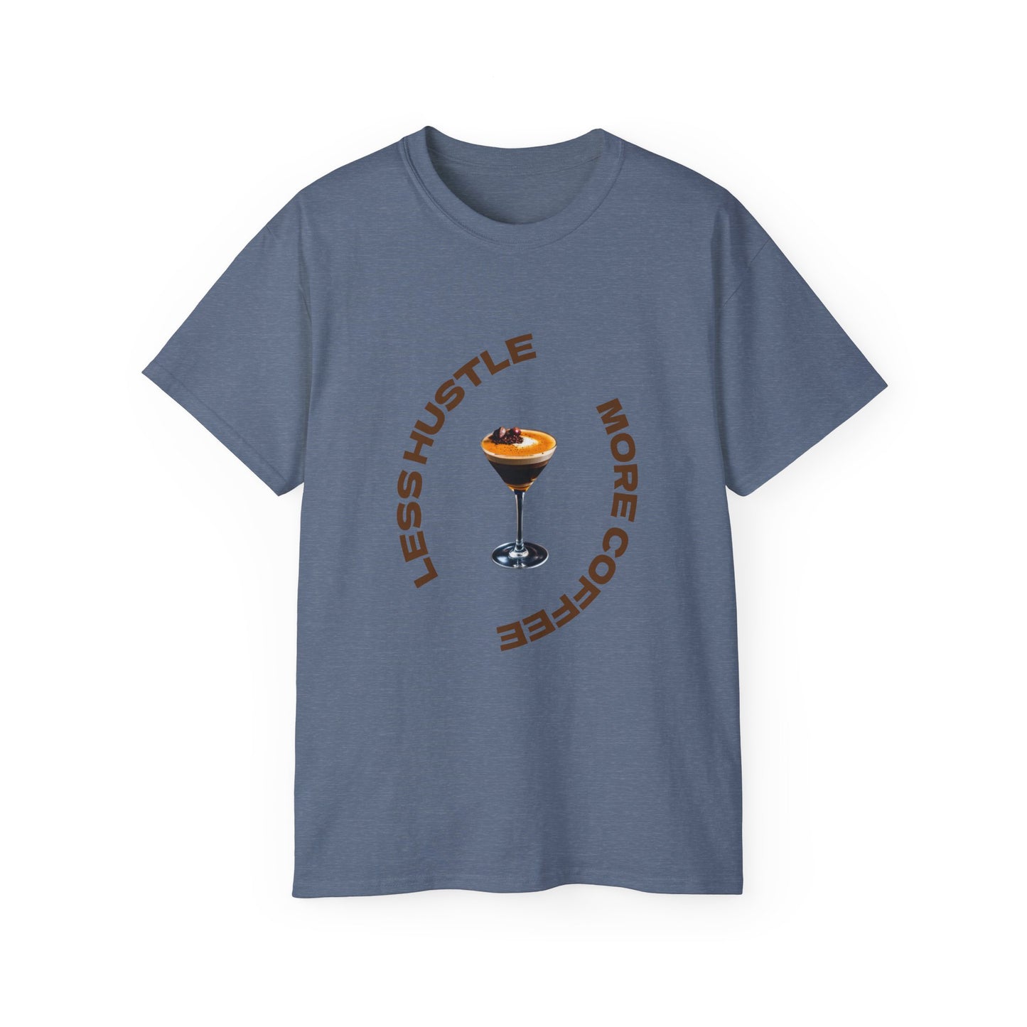 Coffee Lovers Unisex Tee - Less Hustle More Coffee Shirt, Casual Wear, Gift for Baristas, Coffee Addicts, Funny T-Shirt, Everyday Style