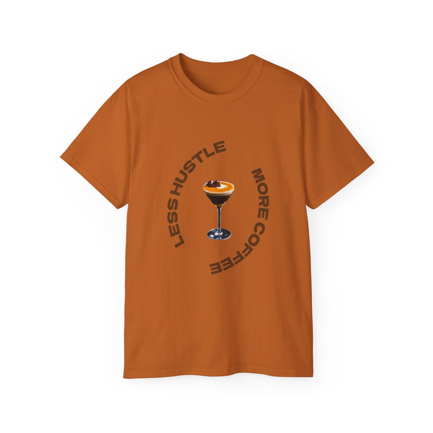 Coffee Lovers Unisex Tee - Less Hustle More Coffee Shirt, Casual Wear, Gift for Baristas, Coffee Addicts, Funny T-Shirt, Everyday Style