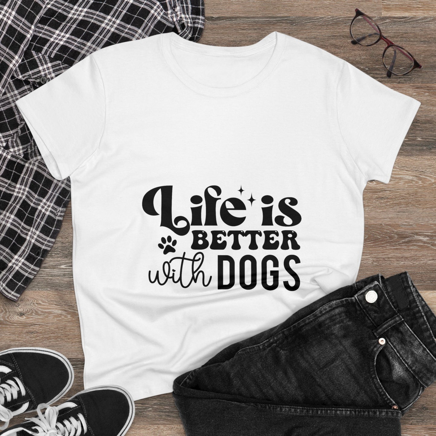 Dog tee | Life is better with Dogs | t-shirt for dog lovers