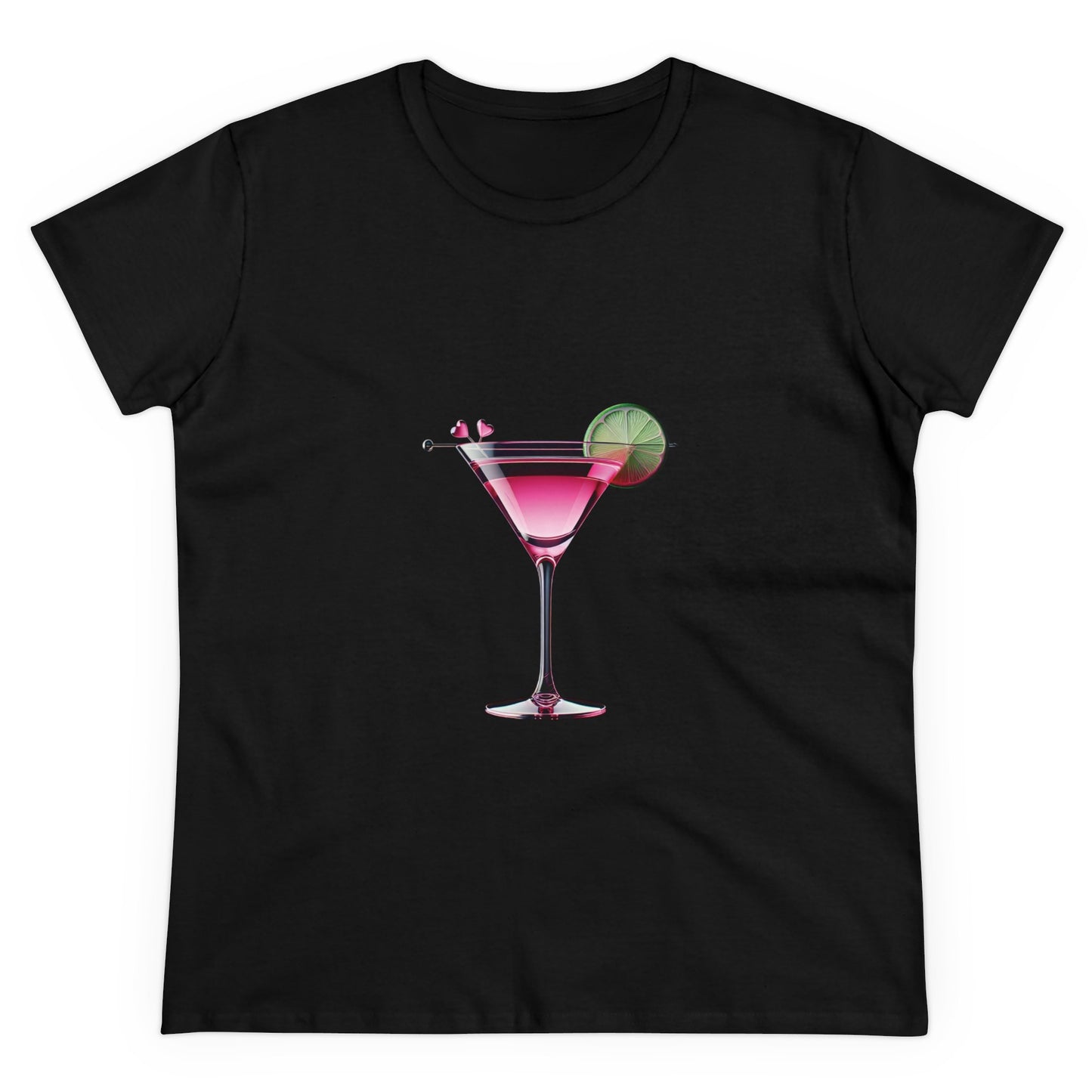 Cosmo Tee, Cocktail T-Shirt, Cosmopolitan Top - Cocktail Tees