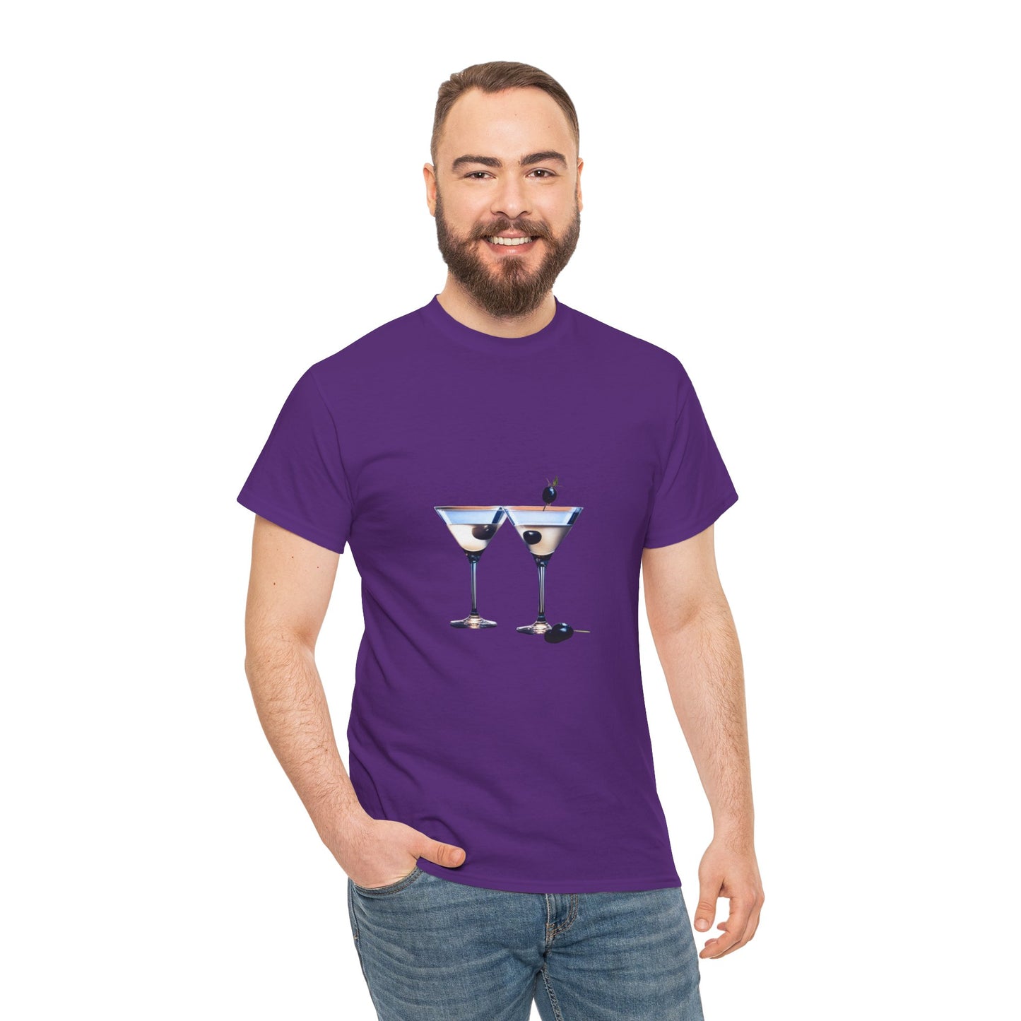 Martini Time top, Unisex Heavy Cotton Tee, Martini lover gifts