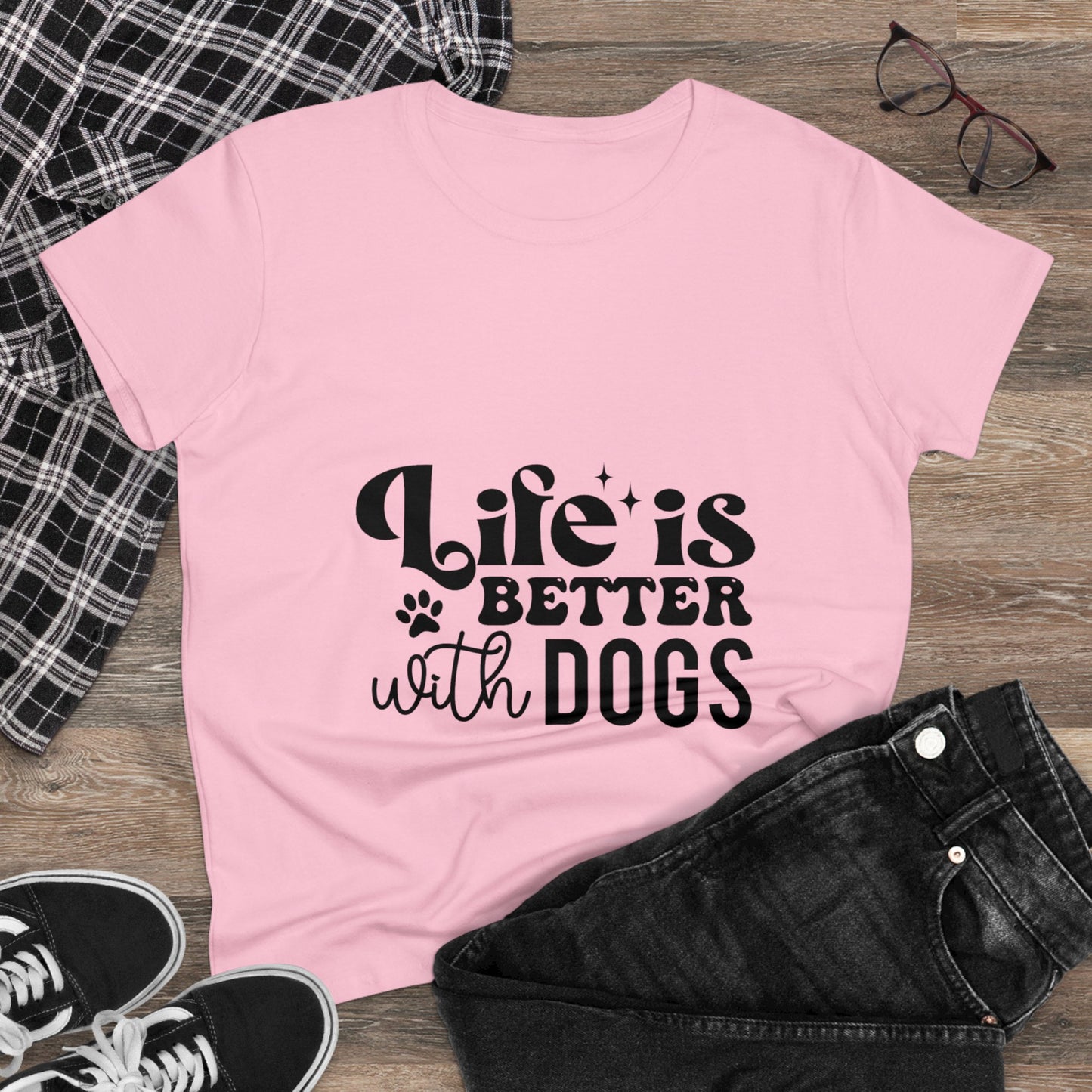Dog tee | Life is better with Dogs | t-shirt for dog lovers