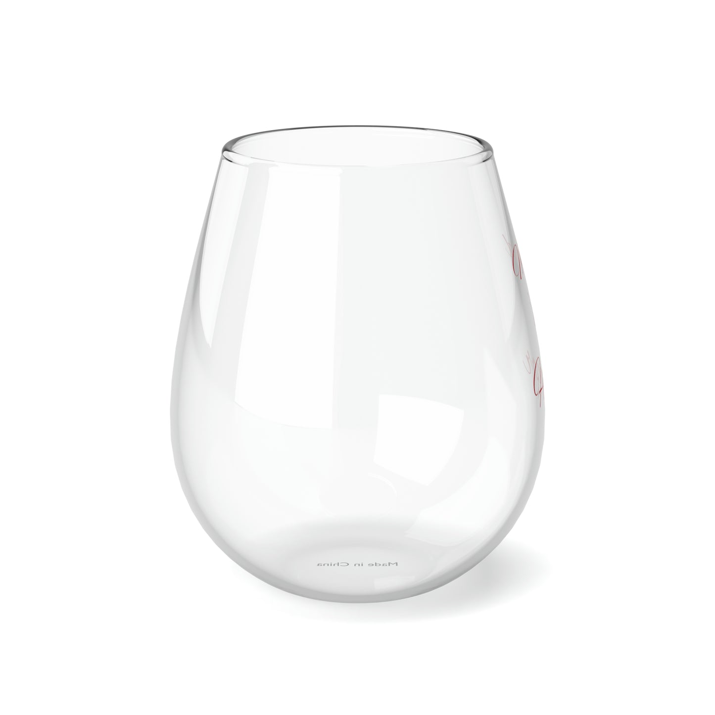 Maid of Honor glass, Bridal party gifts, Stemless Wine Glass, 11.75oz