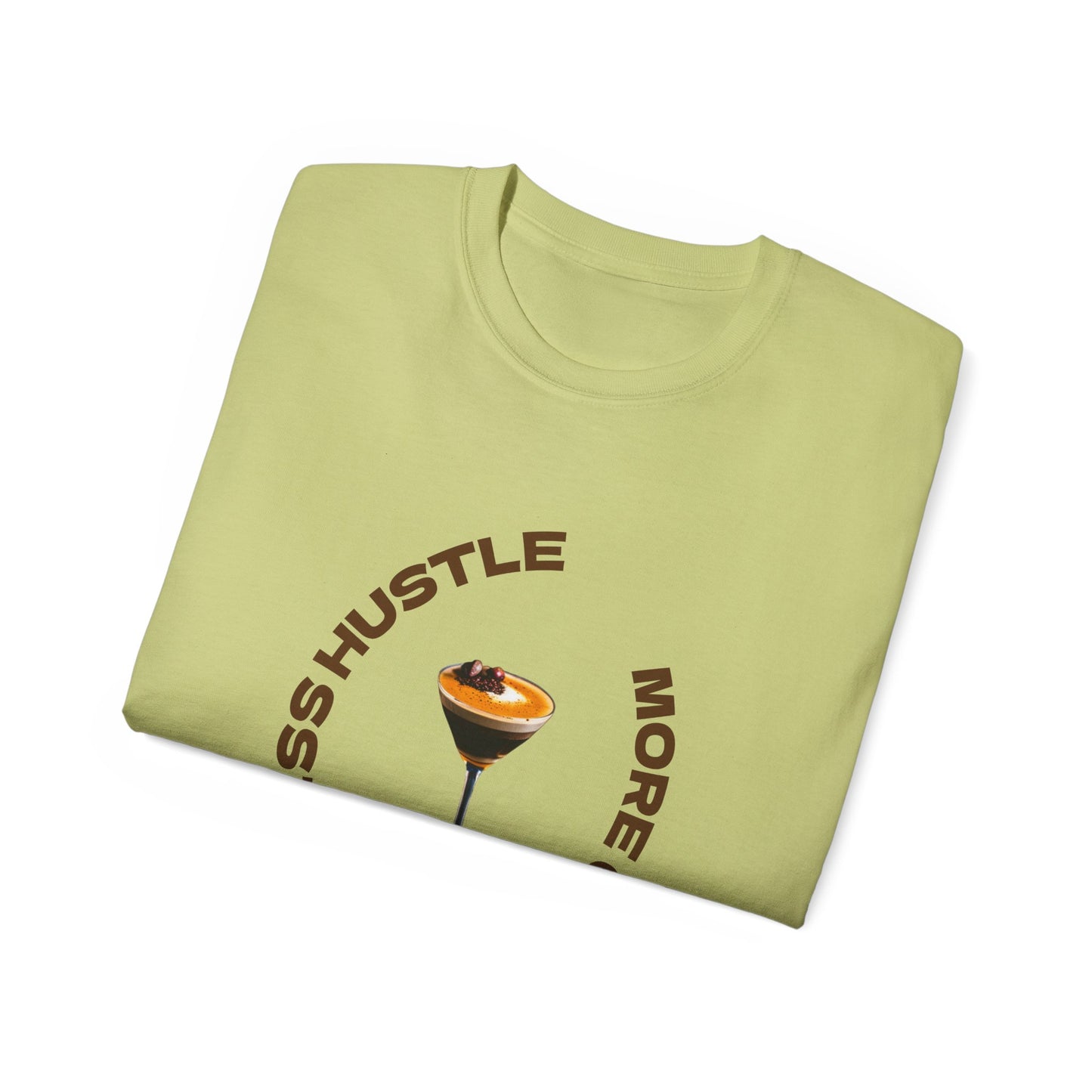 Coffee Lovers Unisex Tee - Less Hustle More Coffee Shirt, Casual Wear, Gift for Baristas, Coffee Addicts, Funny T-Shirt, Everyday Style