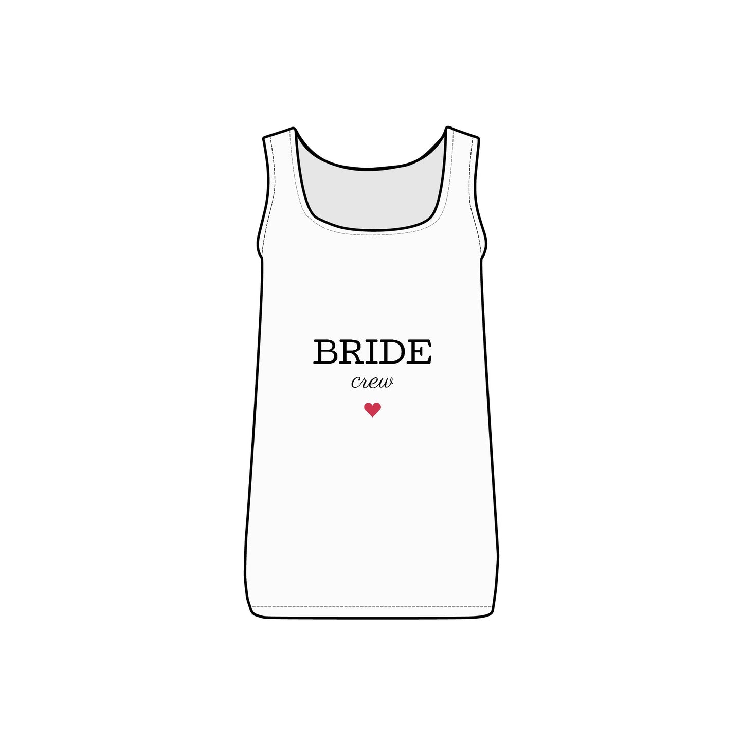 Bride Crew, Micro Ribbed Tank, Bride shirt, Bridesmaid gift, Wedding themed gifts