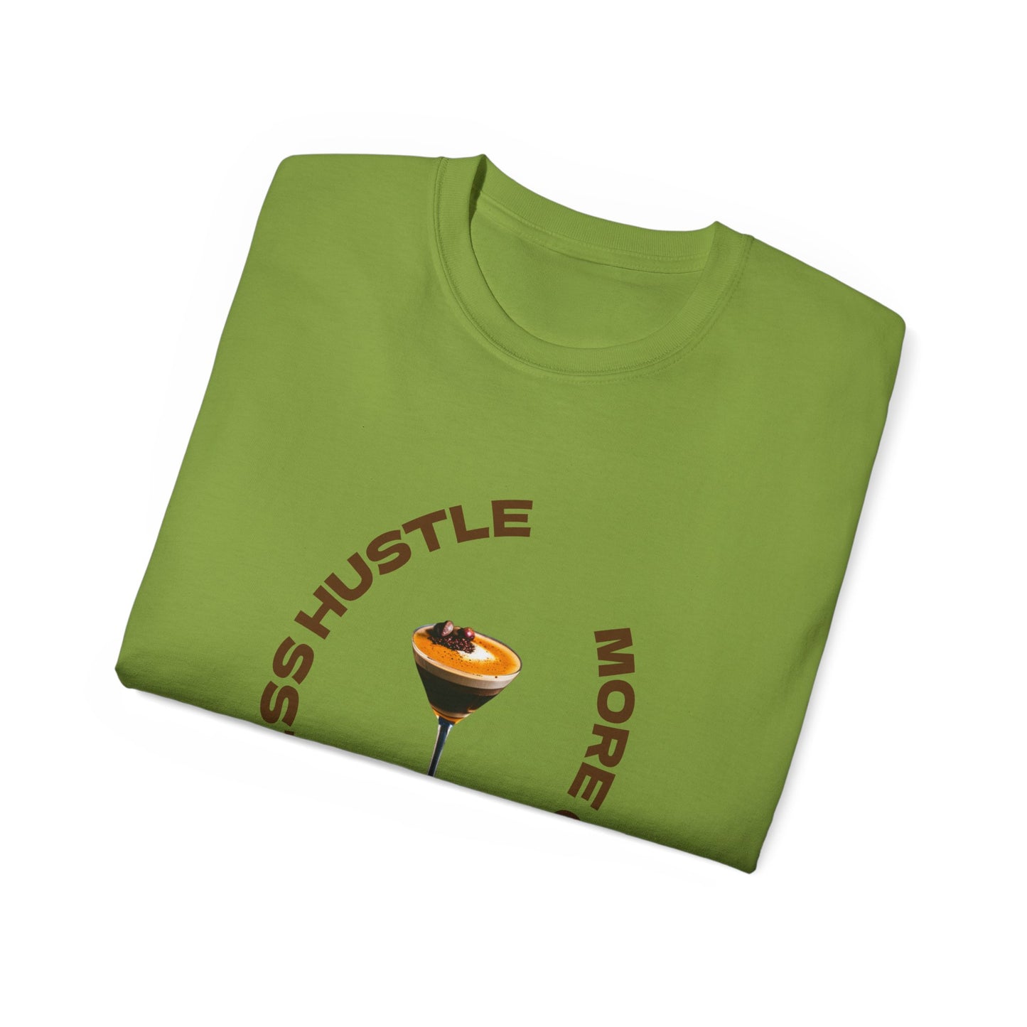 Coffee Lovers Unisex Tee - Less Hustle More Coffee Shirt, Casual Wear, Gift for Baristas, Coffee Addicts, Funny T-Shirt, Everyday Style