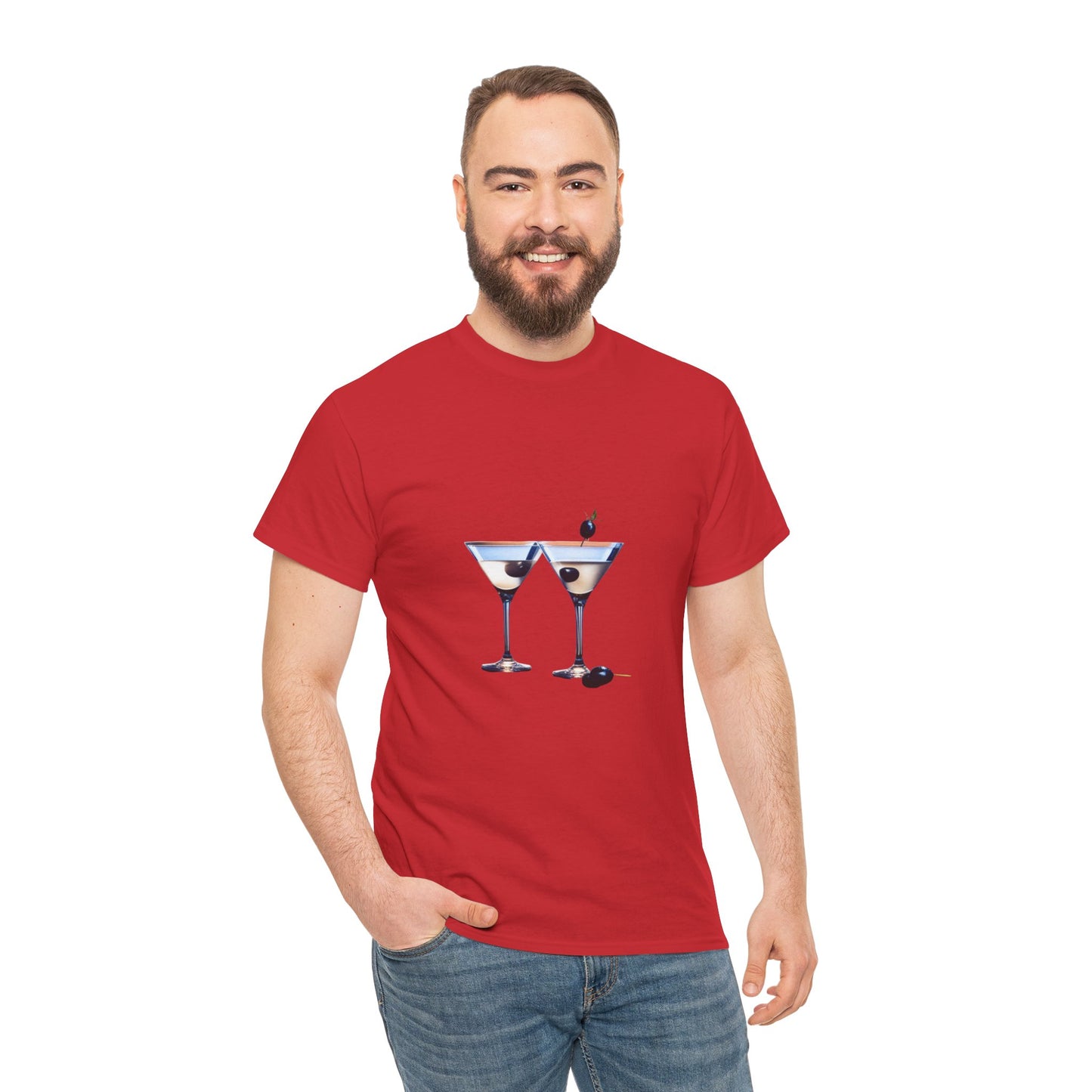 Martini Time top, Unisex Heavy Cotton Tee, Martini lover gifts
