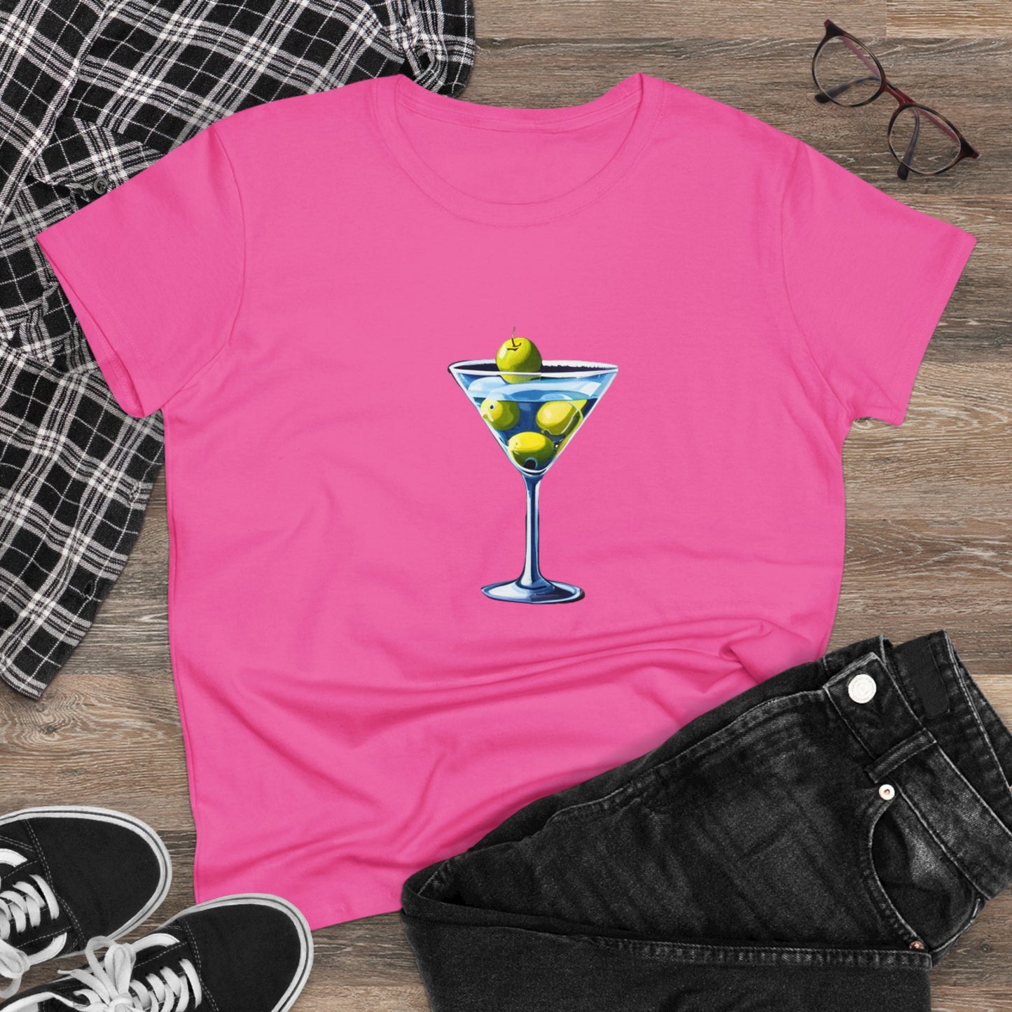 Martini T-Shirt, Women's Martini Cotton Tee