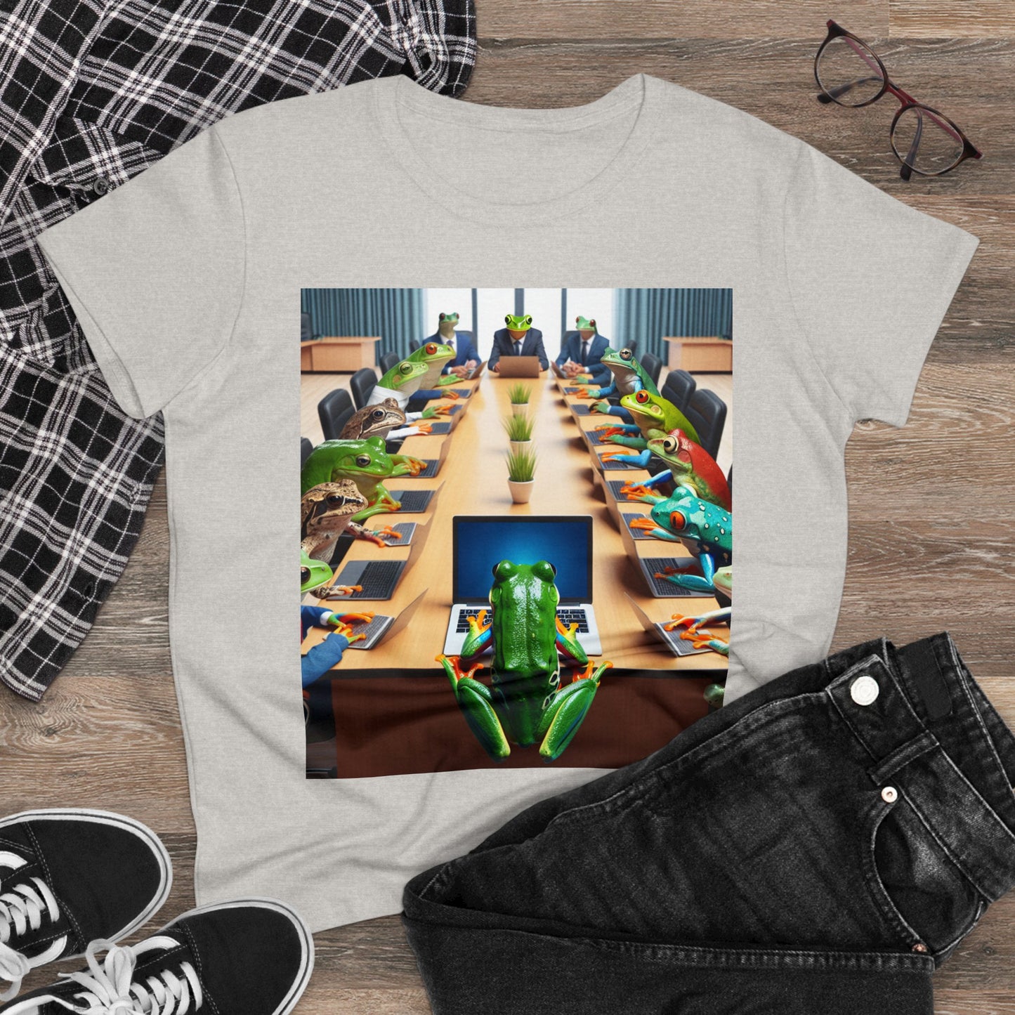 Boardroom Frogs T-shirt, frog shirt, funny tee, funny work shirt