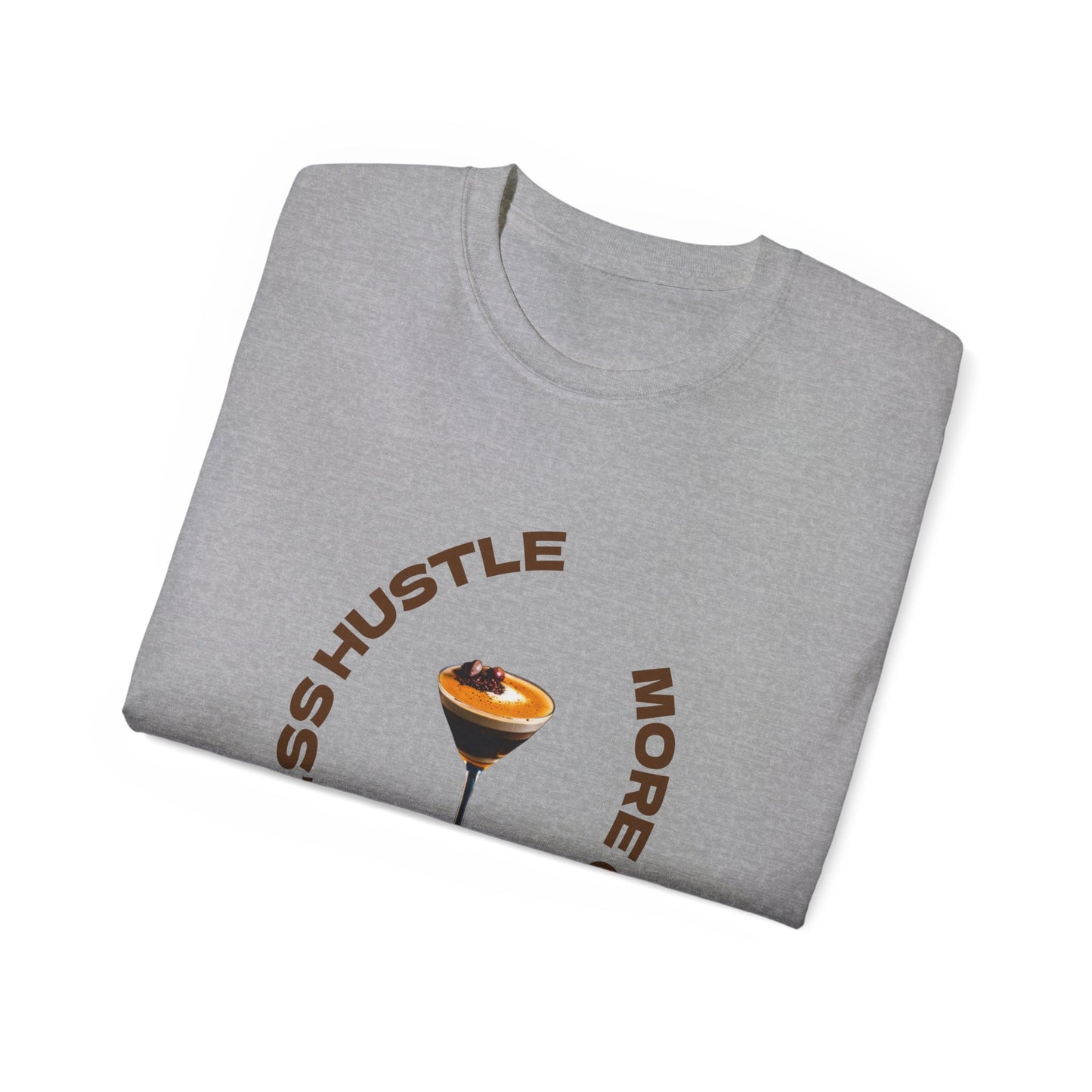 Coffee Lovers Unisex Tee - Less Hustle More Coffee Shirt, Casual Wear, Gift for Baristas, Coffee Addicts, Funny T-Shirt, Everyday Style