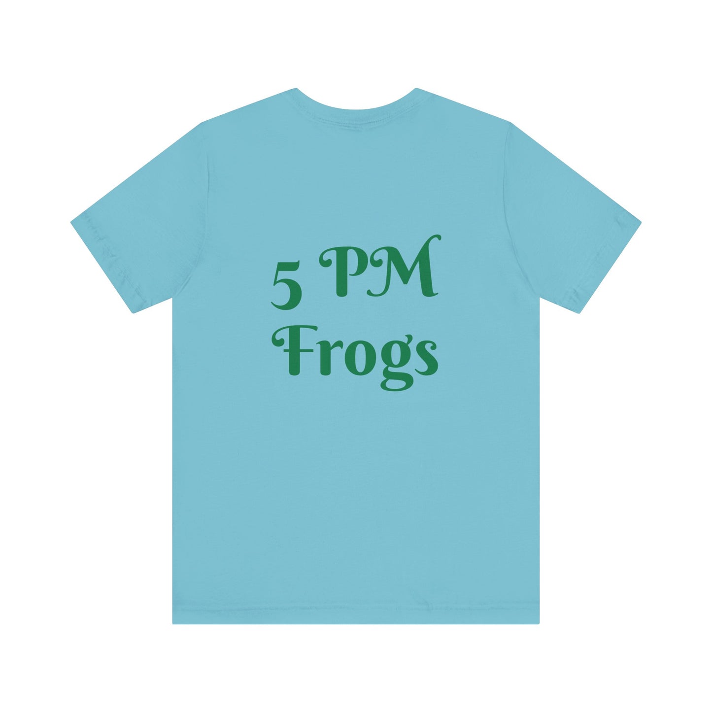 5 PM Frogs Short Sleeve Tee, Frog tee, Frog theme