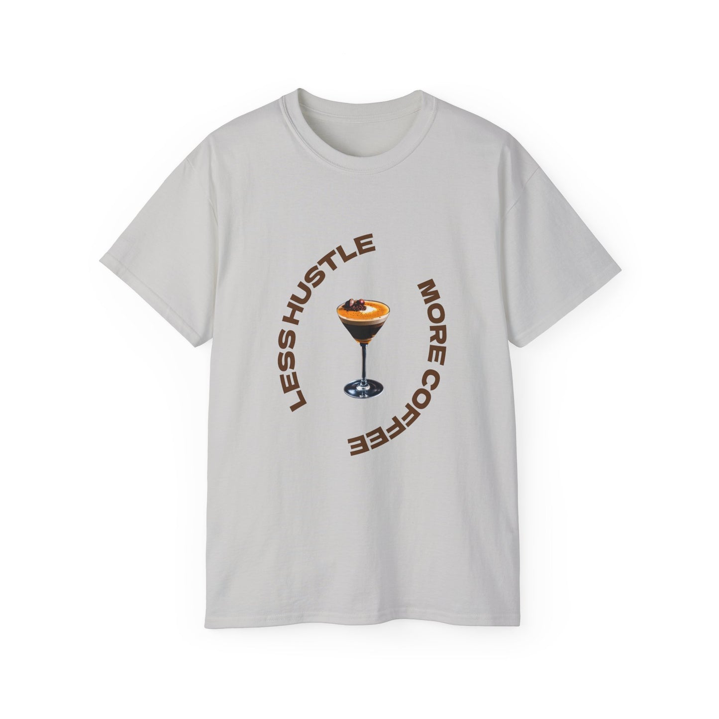 Coffee Lovers Unisex Tee - Less Hustle More Coffee Shirt, Casual Wear, Gift for Baristas, Coffee Addicts, Funny T-Shirt, Everyday Style