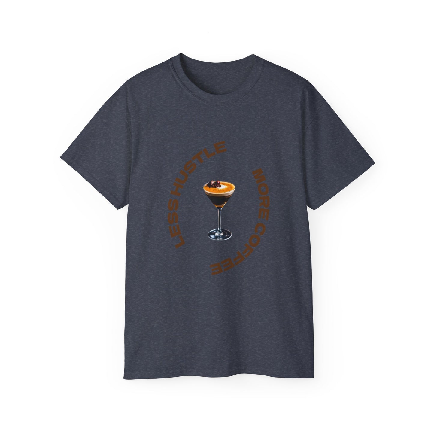 Coffee Lovers Unisex Tee - Less Hustle More Coffee Shirt, Casual Wear, Gift for Baristas, Coffee Addicts, Funny T-Shirt, Everyday Style
