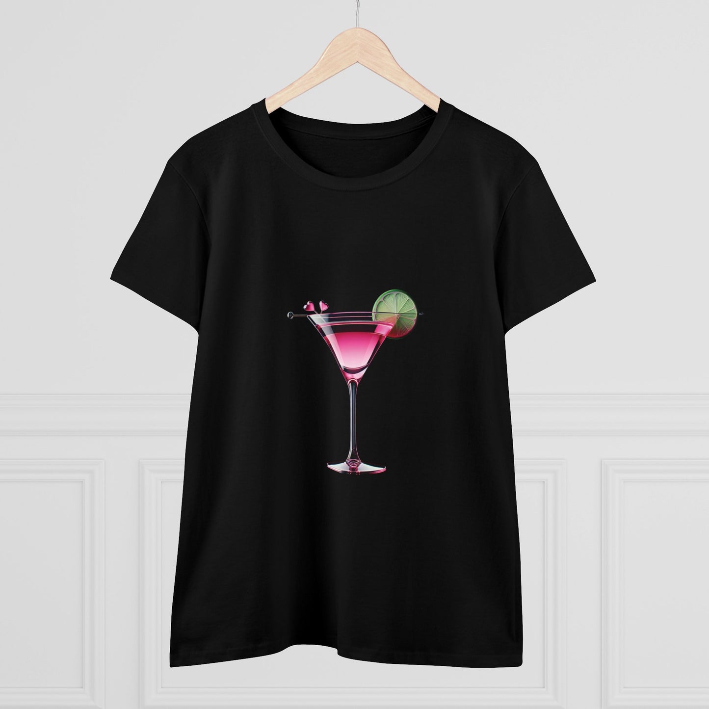 Cosmo Tee, Cocktail T-Shirt, Cosmopolitan Top - Cocktail Tees