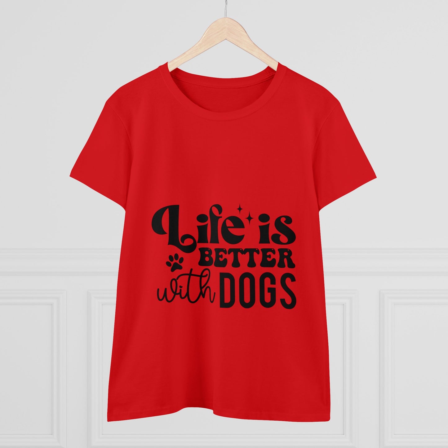 Dog tee | Life is better with Dogs | t-shirt for dog lovers
